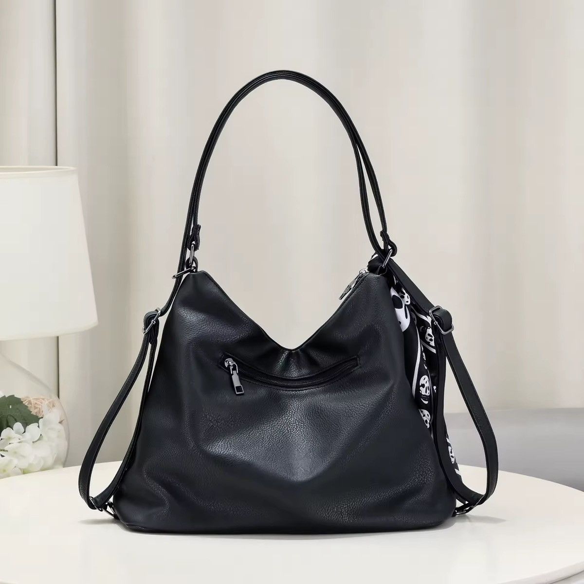 Other Gothic Punk Style Skeleton PU Leather Rivet Shoulder Bag Size ONE SIZE - 2 Thumbnail