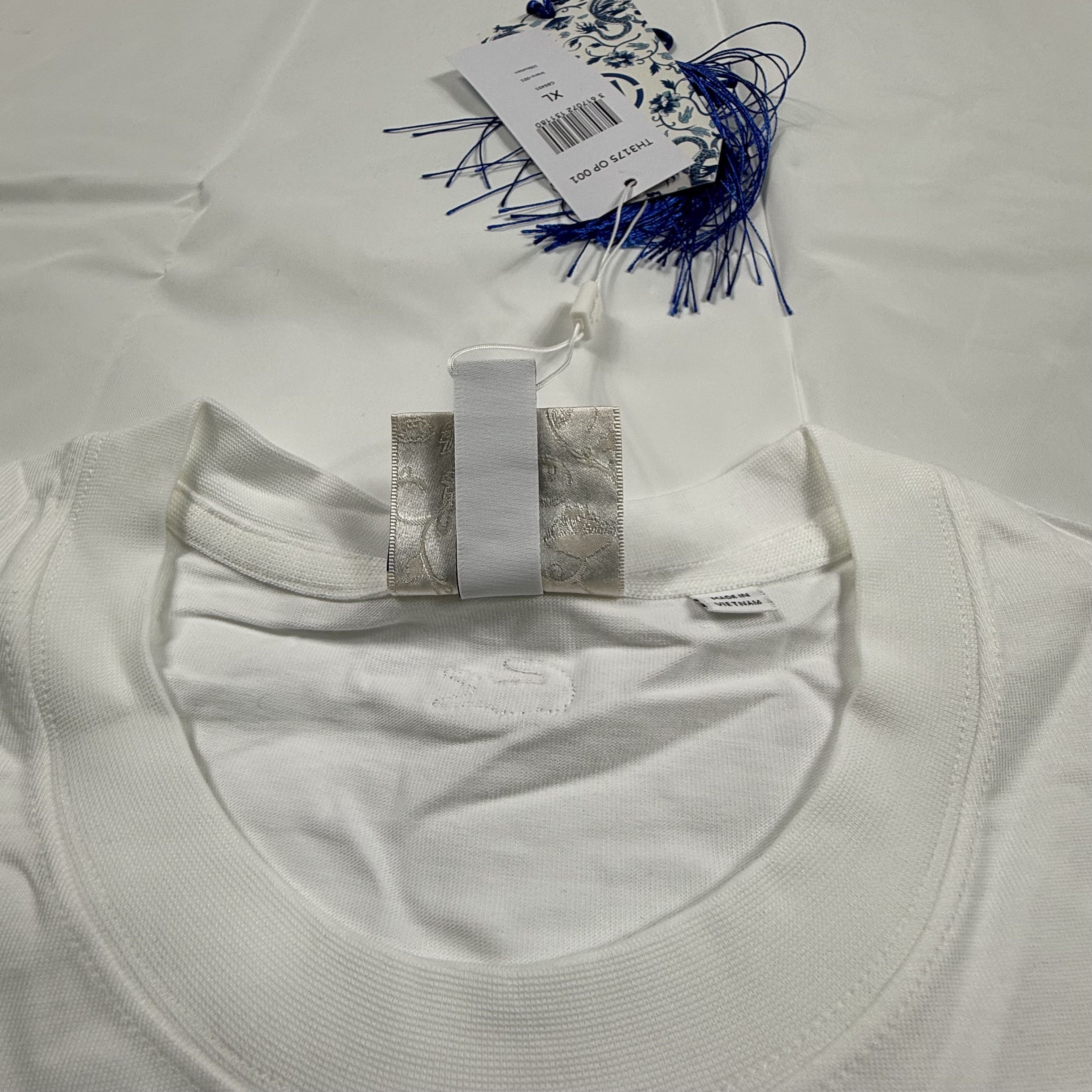 CLOT × Lacoste Lacoste x CLOT White Blue Crocodile Graphic T-Shirt XL NEW Size US XL / EU 56 / 4 - 12 Thumbnail