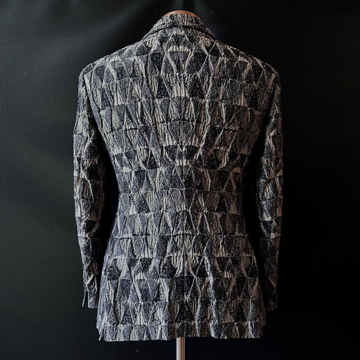 Giorgio Armani Giorgio Armani 17 FW Runway Jacquard Quilted Double Jacket Size 46R - 6 Thumbnail