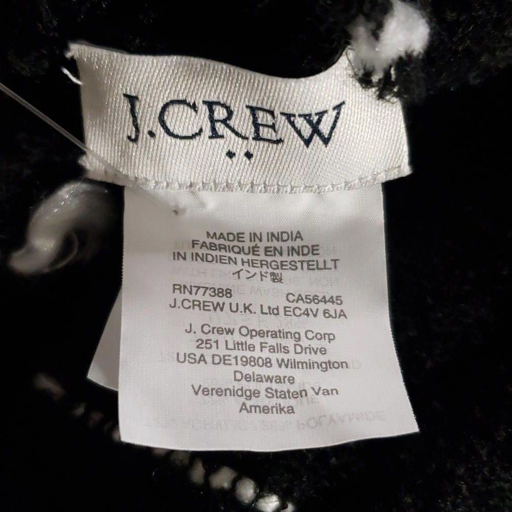 Designer CT825 J. Crew NWT Black and White Lightweight Shawl/Wrap Size ONE SIZE - 4 Thumbnail