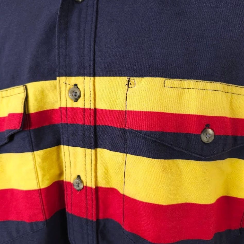 Wrangler VINTAGE Wrangler Western Shirt Mens Size XL Blue 90s Y2K Striped Size US XL / EU 56 / 4 - 4 Thumbnail