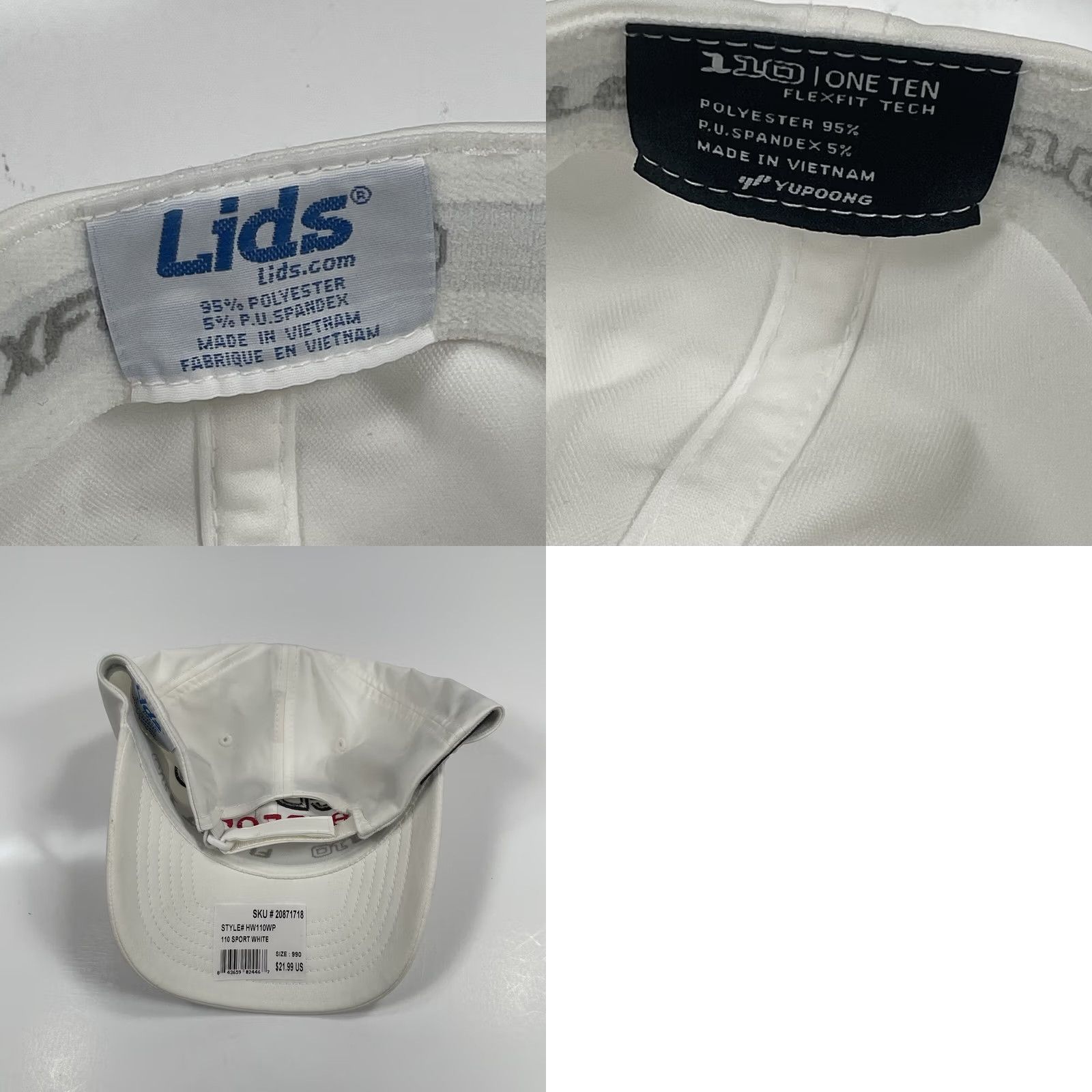 Lids Lids Yupoong Hat Adult Adjustable StrapBack Baseball Cap White Size ONE SIZE - 9 Thumbnail
