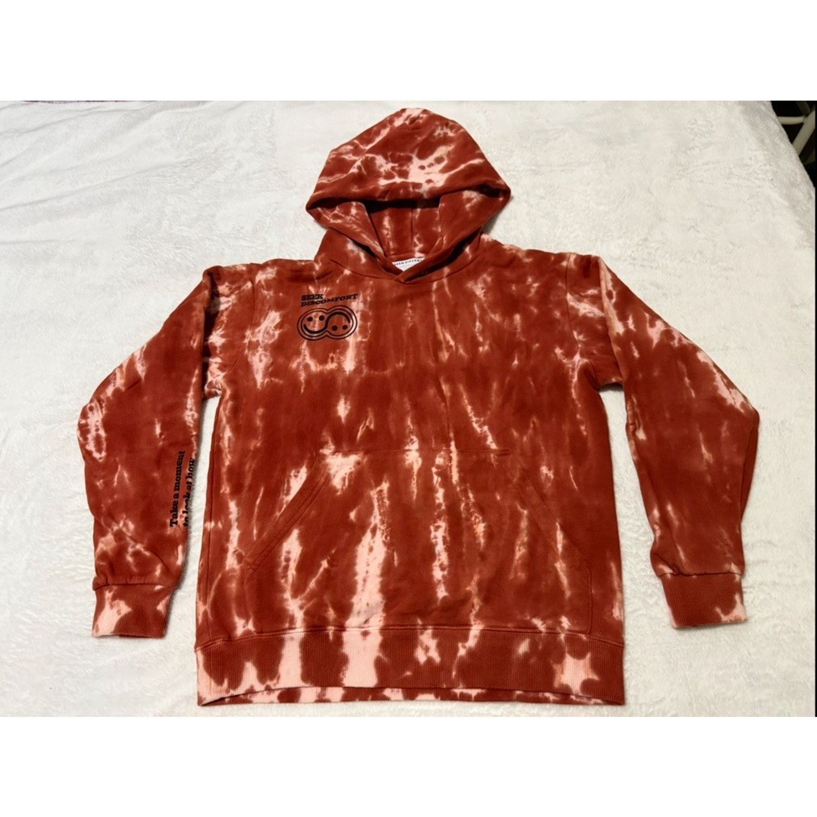Other Seek Discomfort Hoodie Rust Tie Dye Graphic Reflection XS Size US XS / EU 42 / 0 - 2 Thumbnail