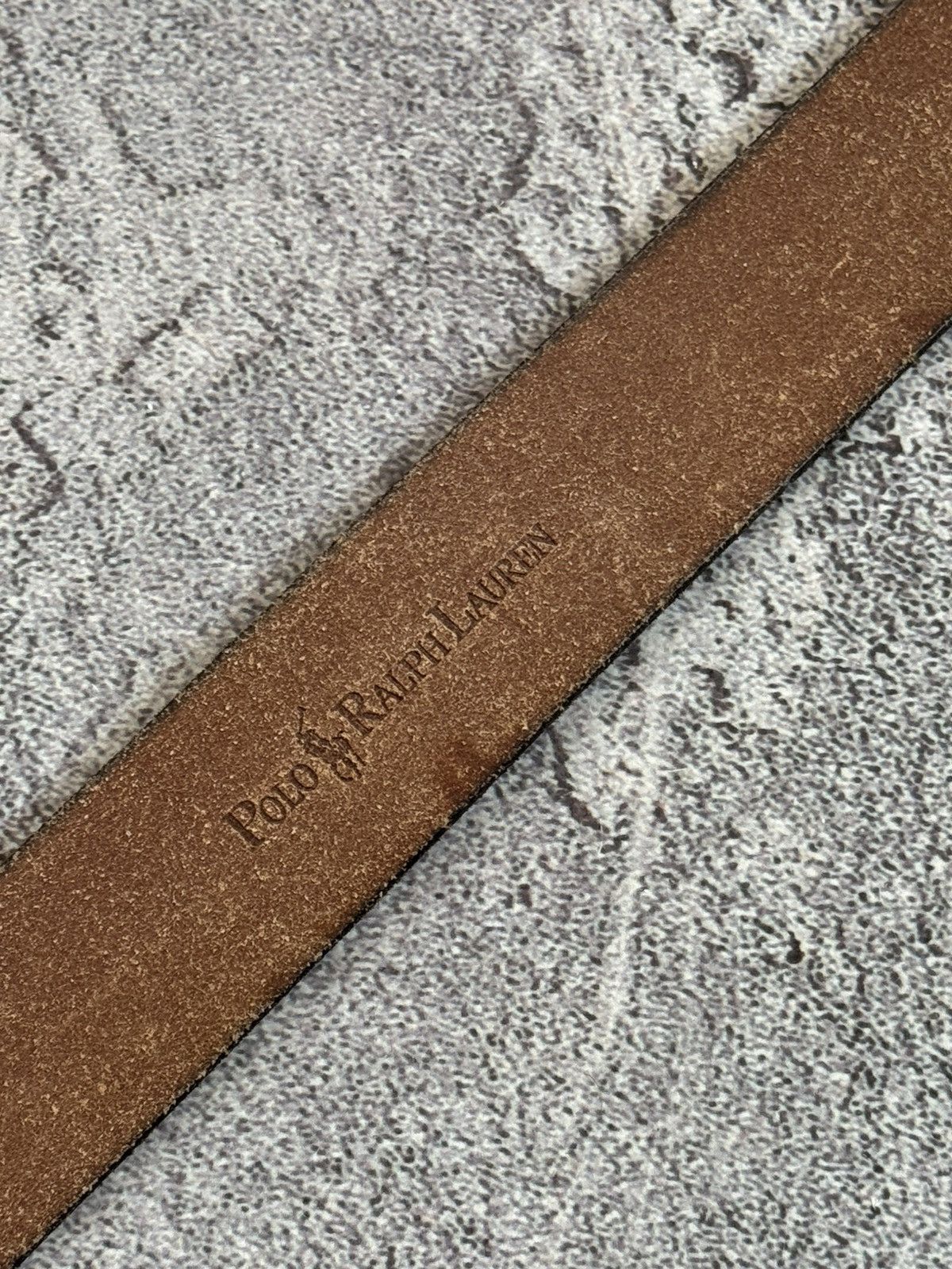 Polo Ralph Lauren × Vintage Polo Ralph Lauren brown leather belt biker cowboy casual Size ONE SIZE - 14 Thumbnail