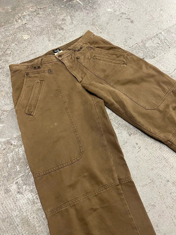 Dolce & Gabbana × Vintage AW2004 Dolce & Gabbana Brown Utility Straight Cozy Pants Size US 32 / EU 48 - 4 Thumbnail
