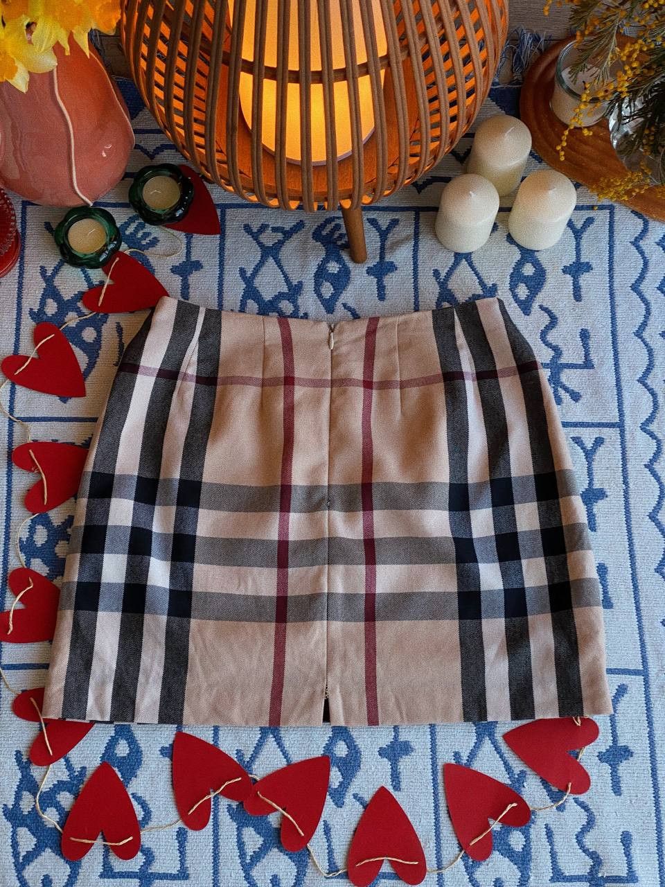 Burberry Burberry Nova Check Skirt Beige Wool Size 32" / US 10 / IT 46 - 2 Thumbnail