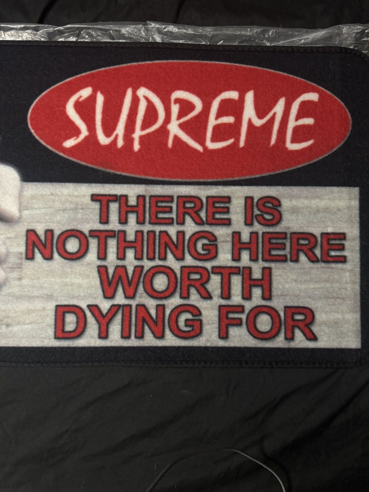 【新品・未使用】Supreme Welcome Mat Supreme Welcome Mat Rug There Is Nothing Here Worth Dying For New