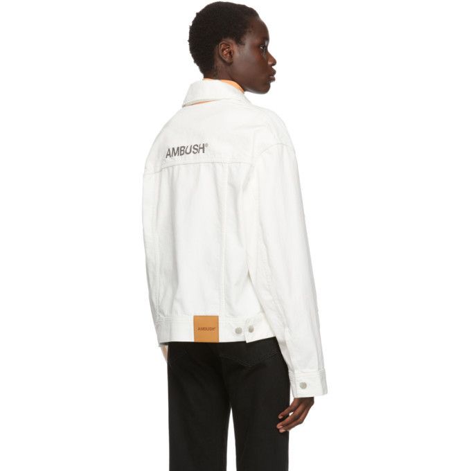 Ambush Design Ambush White Denim Logo-Stamped Type 2 Jacket "UNTITLED" Size M / US 6-8 / IT 42-44 - 1 Thumbnail