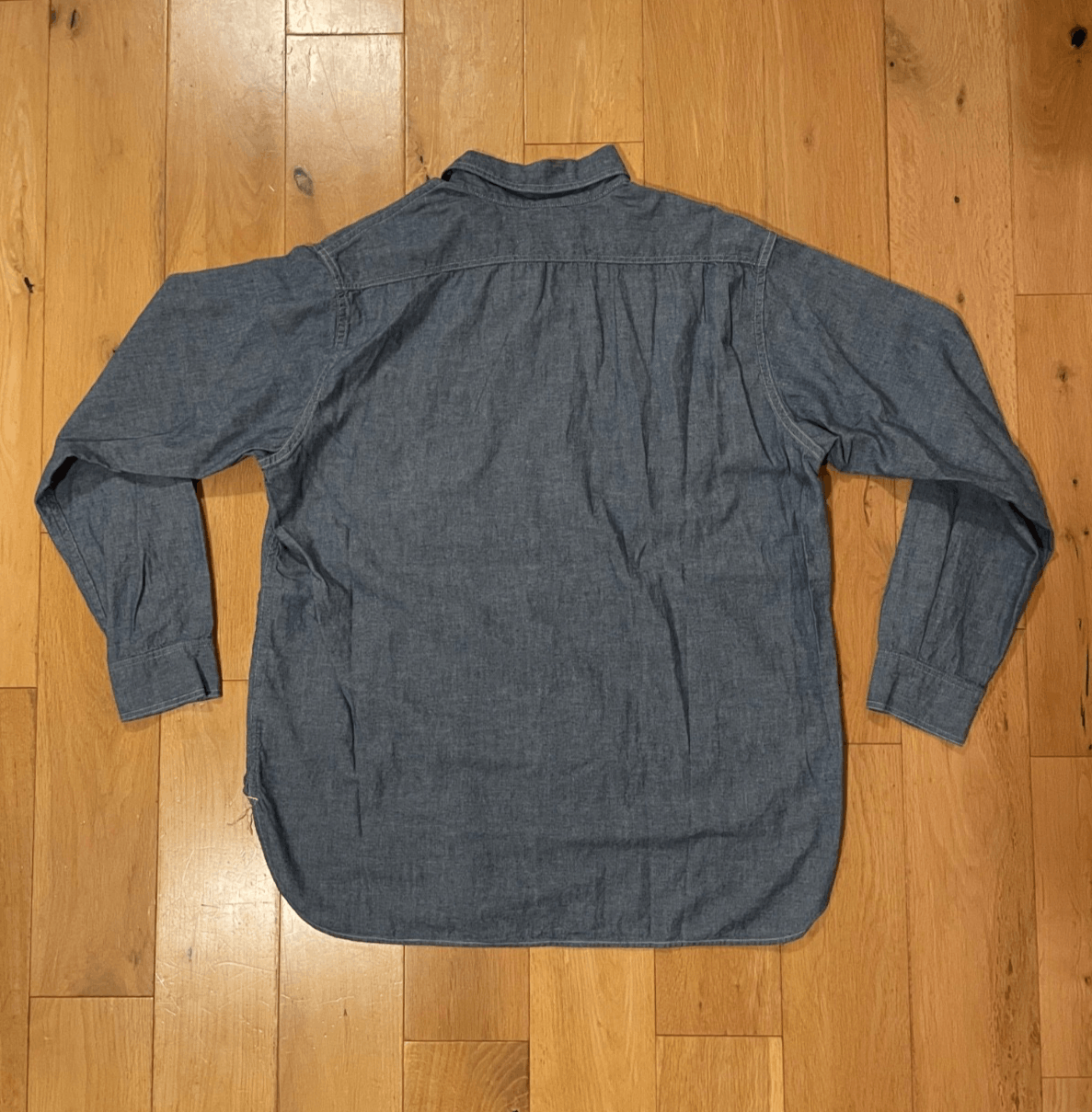 Orslow orSlow Chambray Work Shirt Size 2 Relaxed Fit Made in Japan Size US S / EU 44-46 / 1 - 2 Thumbnail