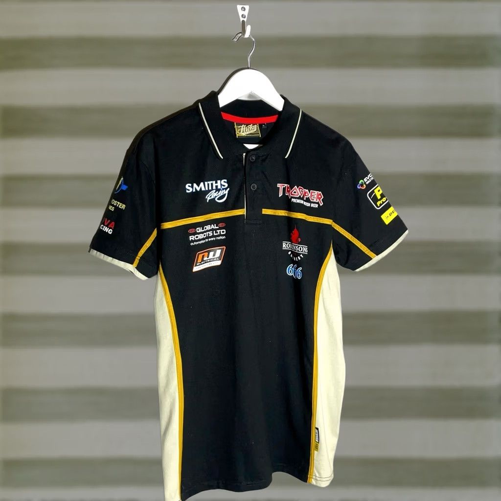 Vintage Iron Maiden Trooper Polo Shirt - Black, Size L Size US L / EU 52-54 / 3 - 1 Thumbnail