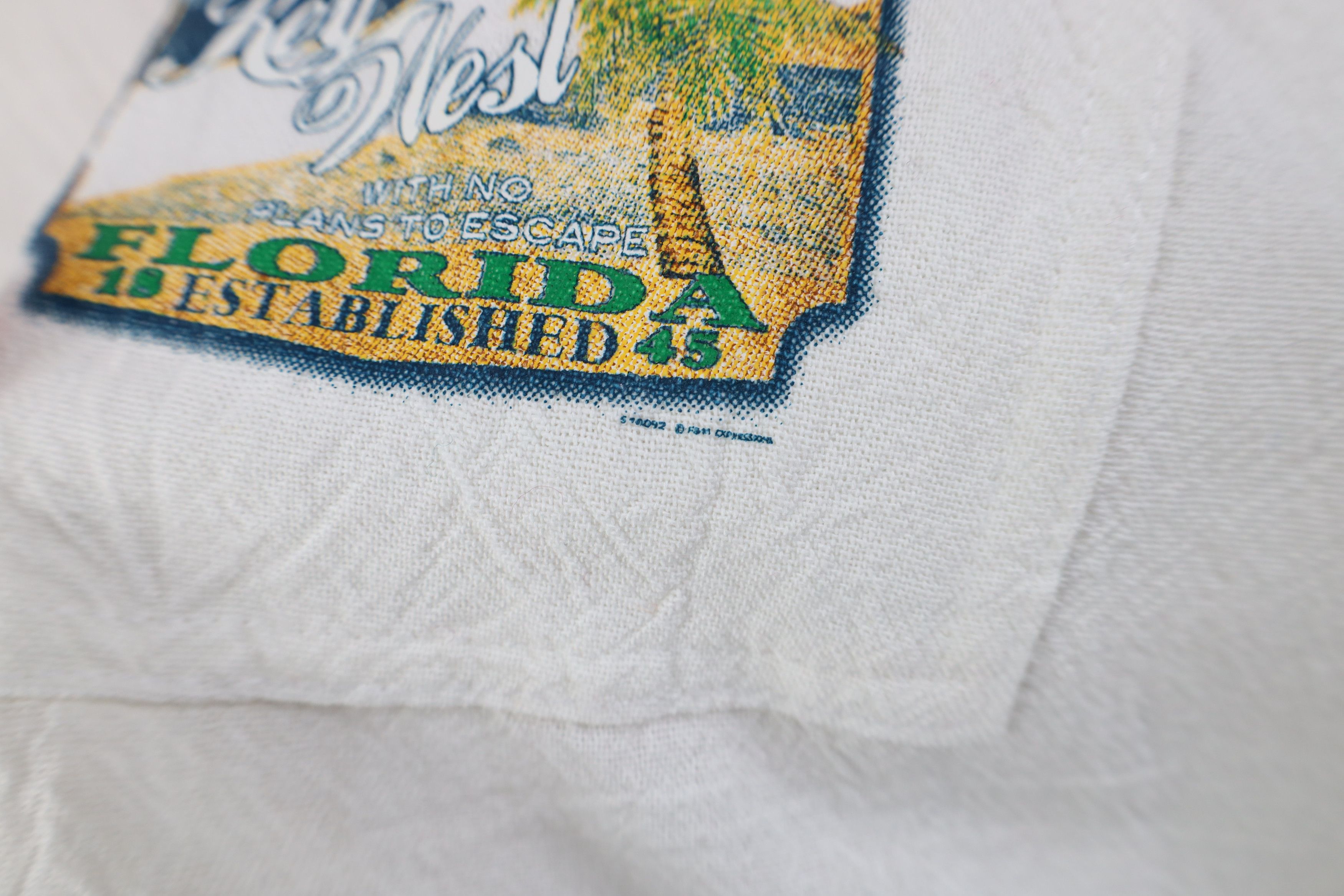 Vintage Vintage 90s Streetwear Key West Beach Button Shirt White USA Size US XXL / EU 58 / 5 - 5 Thumbnail