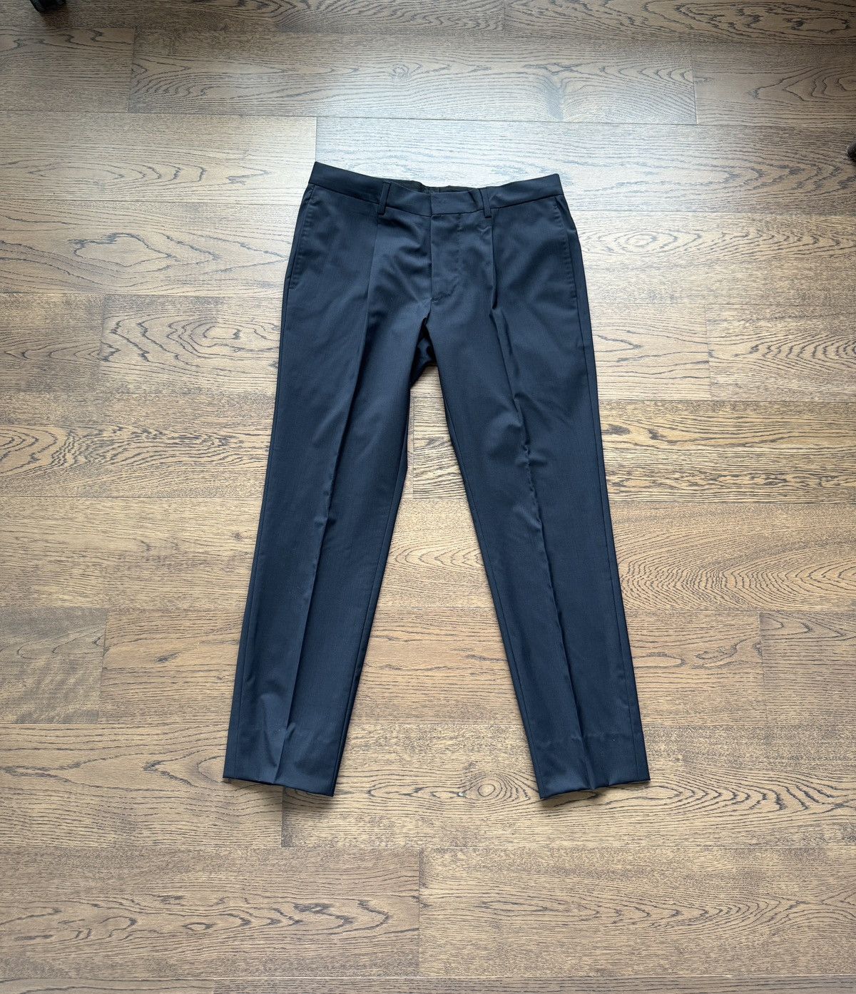 Valentino Valentino France Made in ITALY Men Tailor Fit Dark Navy Suit Size 44S - 15 Thumbnail