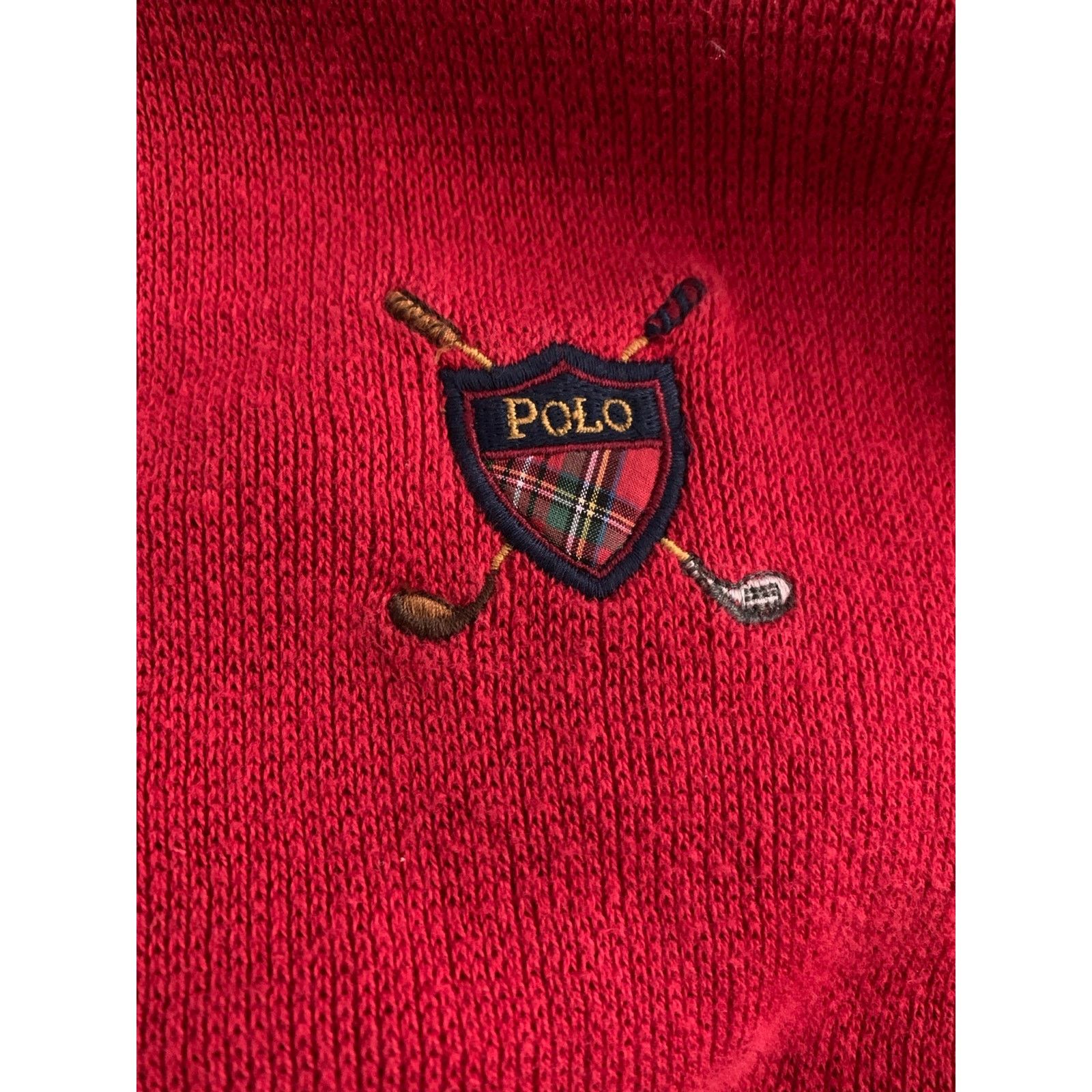 Polo Ralph Lauren Polo by Ralph Lauren Mens Size XL Sweater Red CottonPullover Size US XL / EU 56 / 4 - 4 Thumbnail