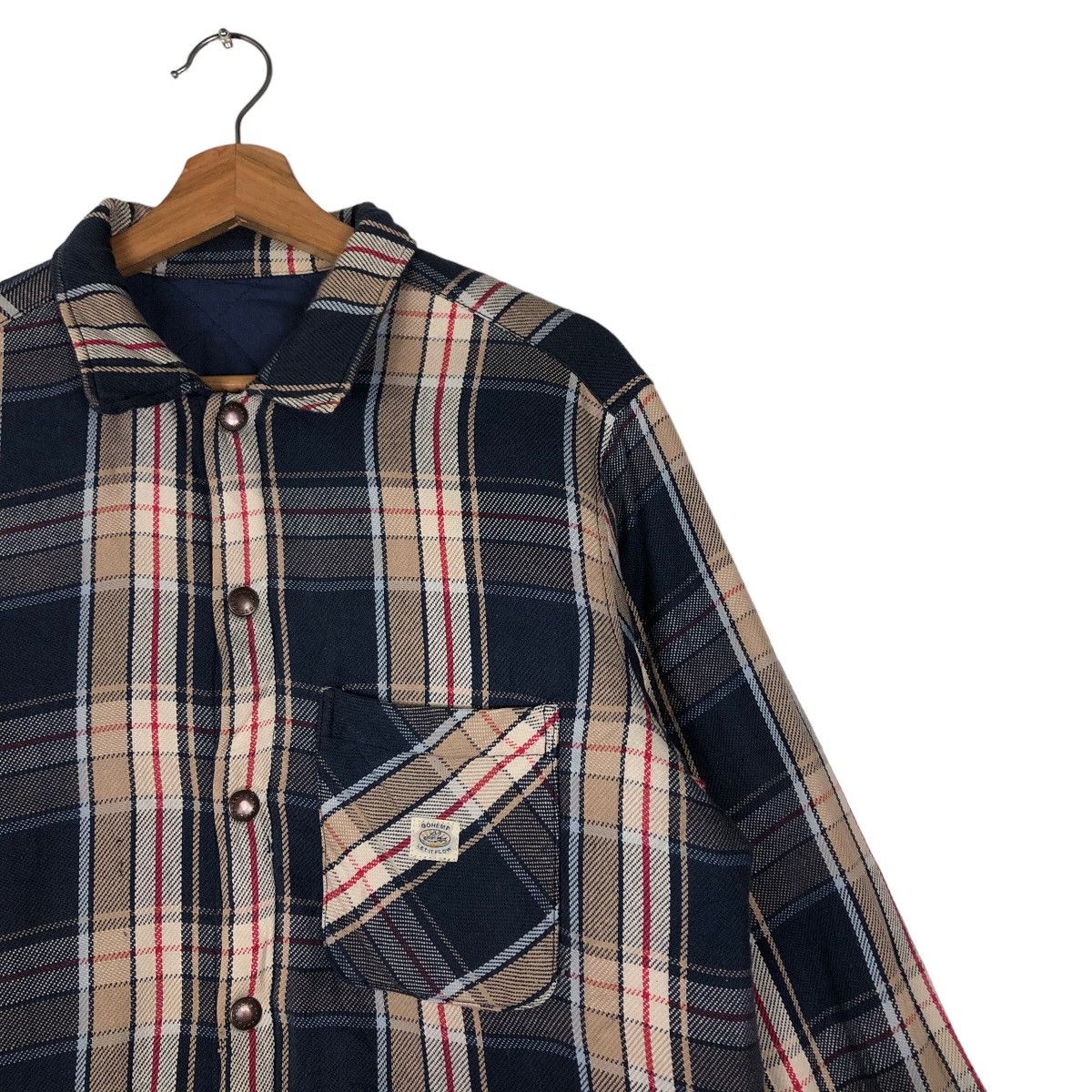 Flannel 🔥Vtg Flannel Jacket Tartan Design Gohemp Japan Issey Miyake Size US L / EU 52-54 / 3 - 6 Thumbnail