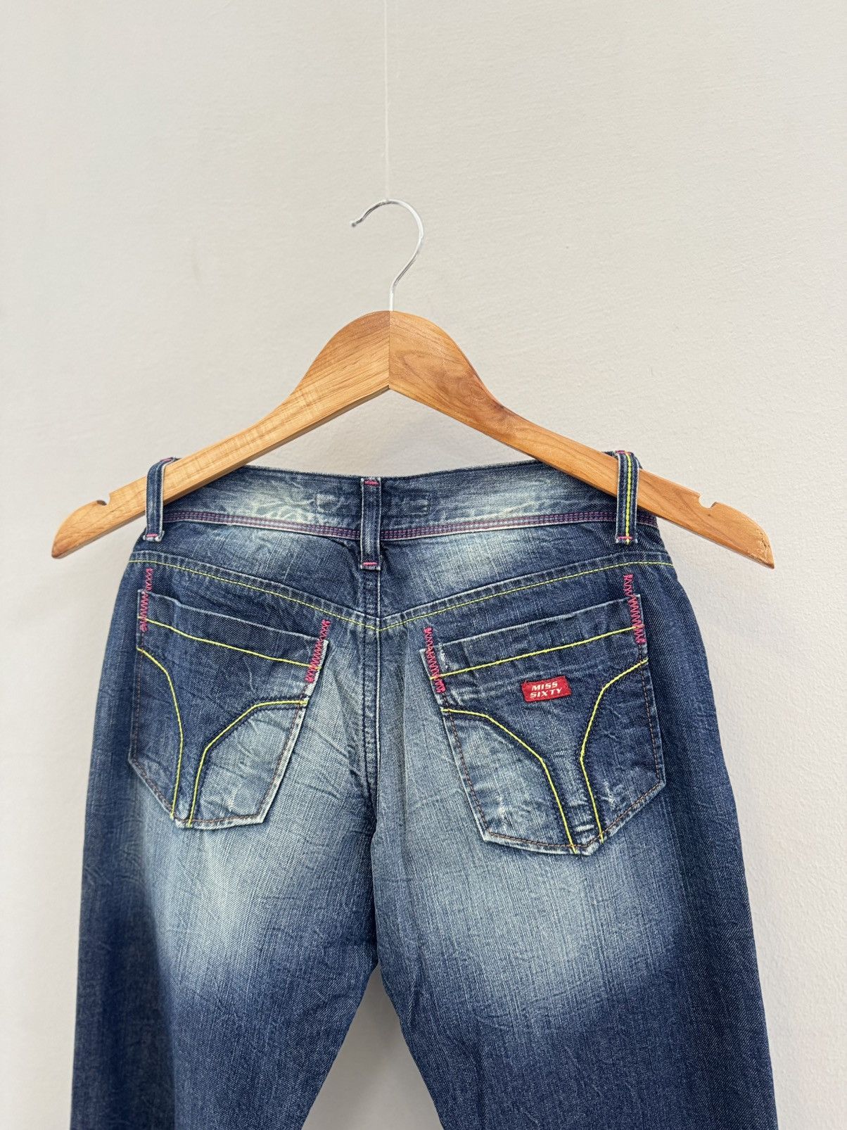 Miss Sixty Miss Sixty Flared Low-Rise Y2K 00’s Distressed BootCut Jeans Size 27" / US 4 / IT 40 - 8 Thumbnail