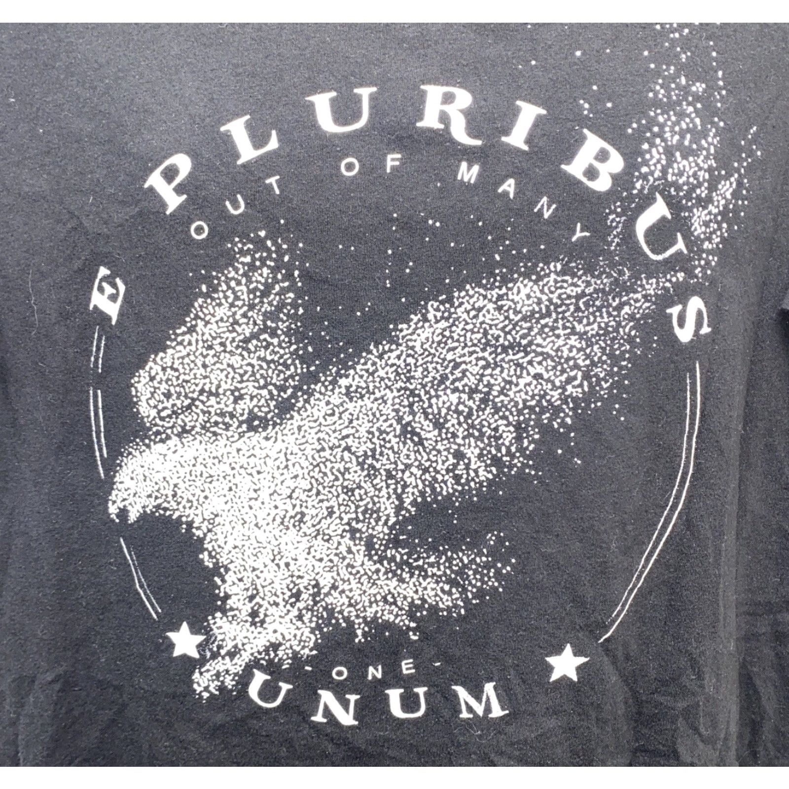 Vintage Men's Black E PLURIBUS UNUM Graphic T-Shirt Short Sleeve Size L Regular Fit Size US L / EU 52-54 / 3 - 3 Thumbnail