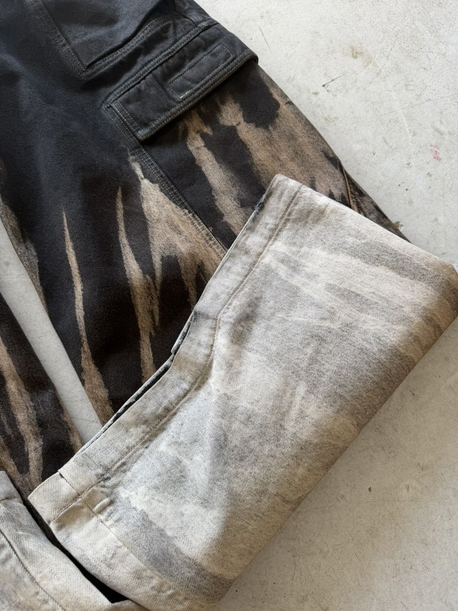 Rick Owens Rick Owens FW24 Porterville Flame Wash Cargo Bela Size US 28 / EU 44 - 4 Thumbnail