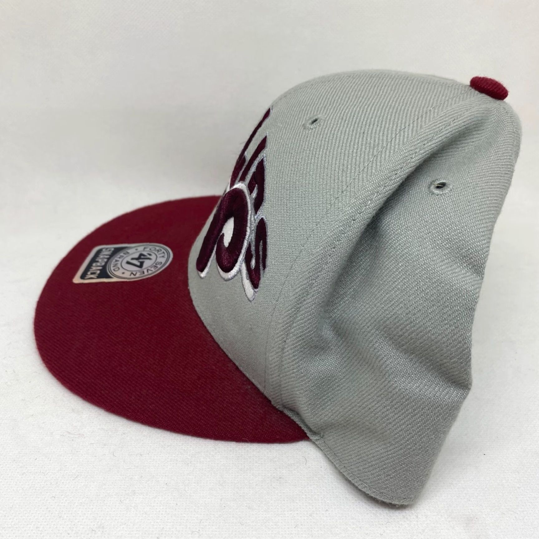 Vintage Philadelphia Phillies '47 Brand Hat Red Gray OSFM Throwback Cooperstown Snapback Unisex Adults Size ONE SIZE - 4 Thumbnail