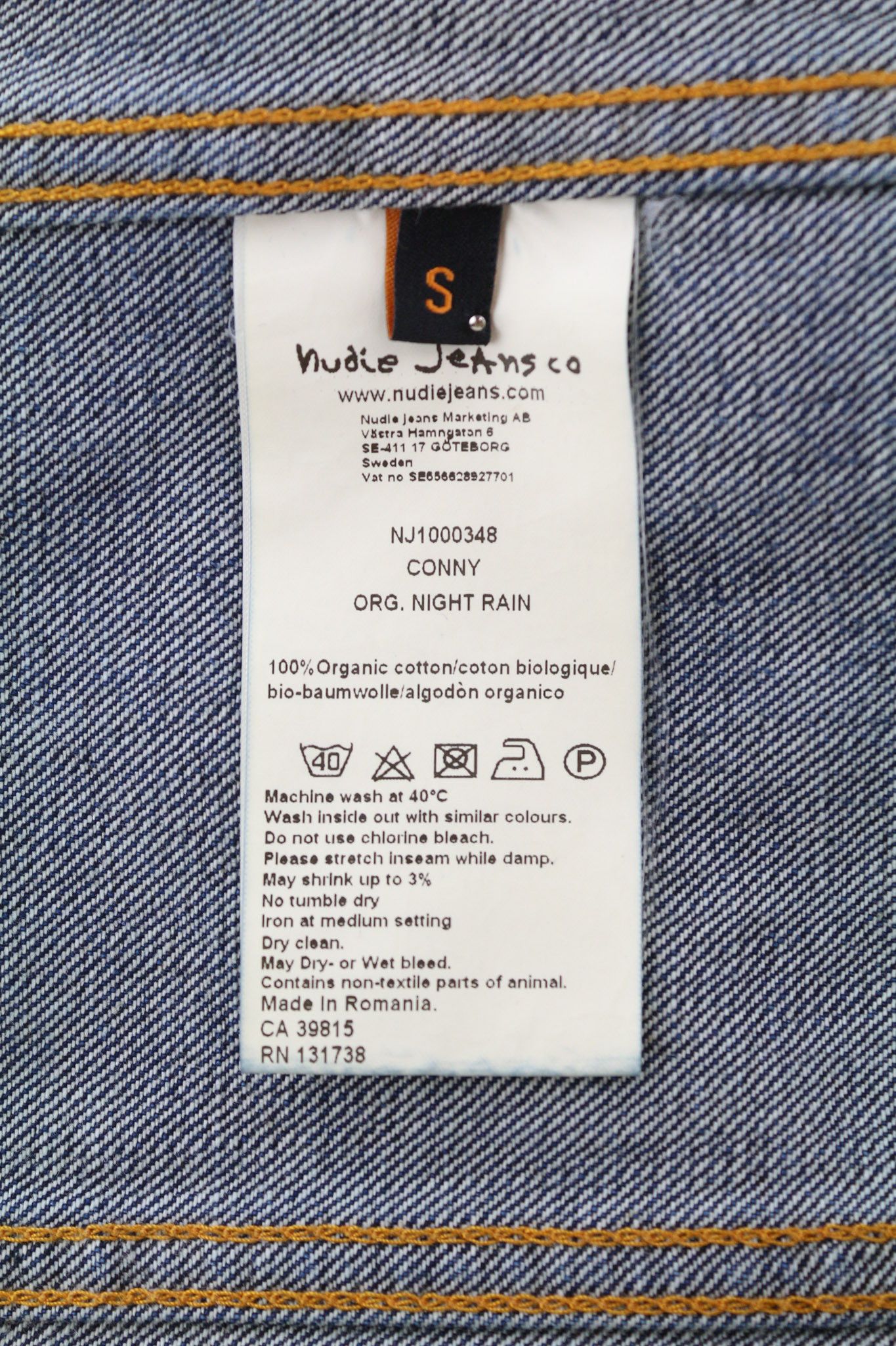 Nudie Jeans CONNY S Night Rain Buttoned Polo Neck Jacket 81606 Size US S / EU 44-46 / 1 - 8 Thumbnail