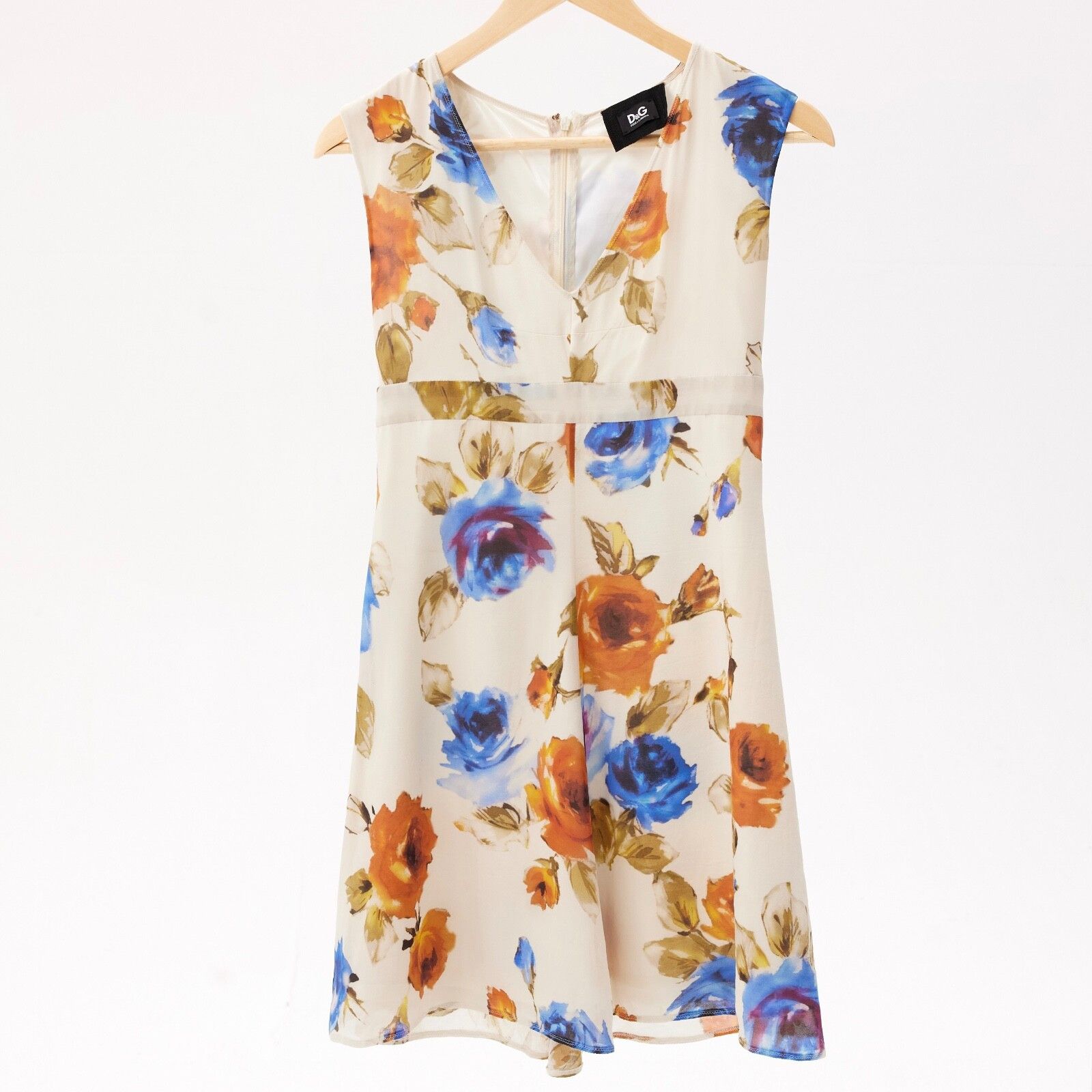 Dolce & Gabbana Dolce & Gabbana Floral Pattern Silk Sundress Size S Size S / US 4 / IT 40 - 3 Thumbnail