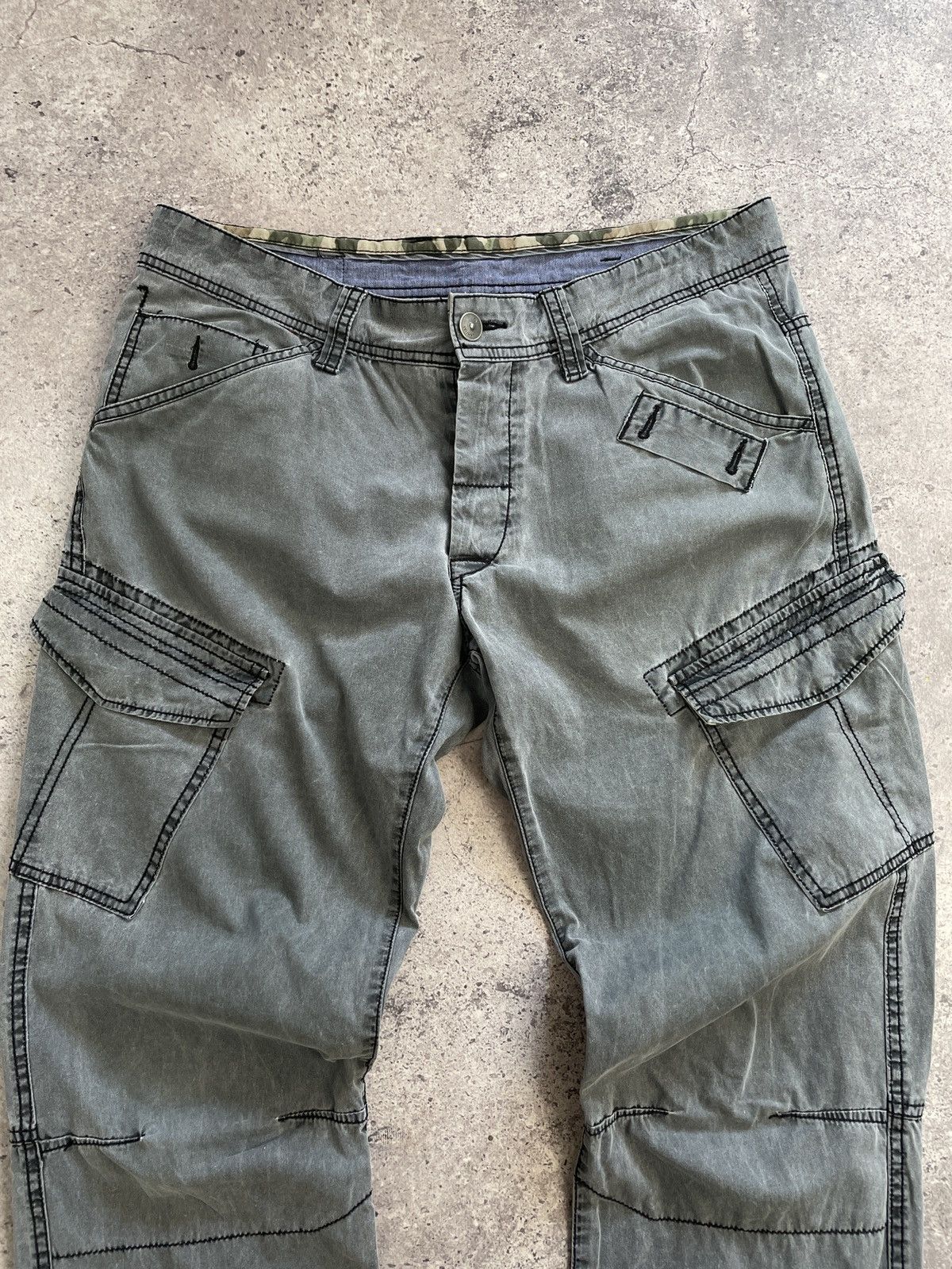 G-Star × Japanese Brand × Vintage Vintage Junya Watanabe Balenciaga Style Bondage Cargo Pants Size US 32 / EU 48 - 6 Thumbnail