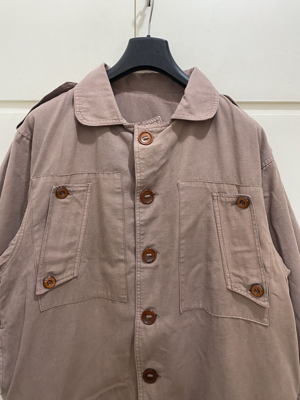 Fiorucci Rare Fiorucci Hard Trench Coat, size S, brown, used . Size US S / EU 44-46 / 1 - 3 Thumbnail