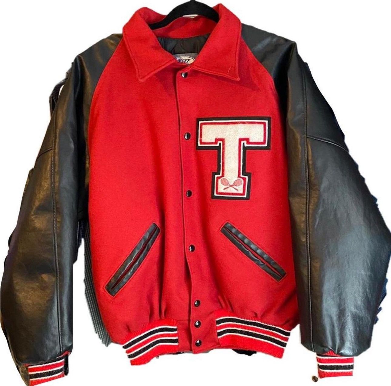 NEFF Random Red/Neff Varsity Jacket Size US L / EU 52-54 / 3 - 1 Thumbnail