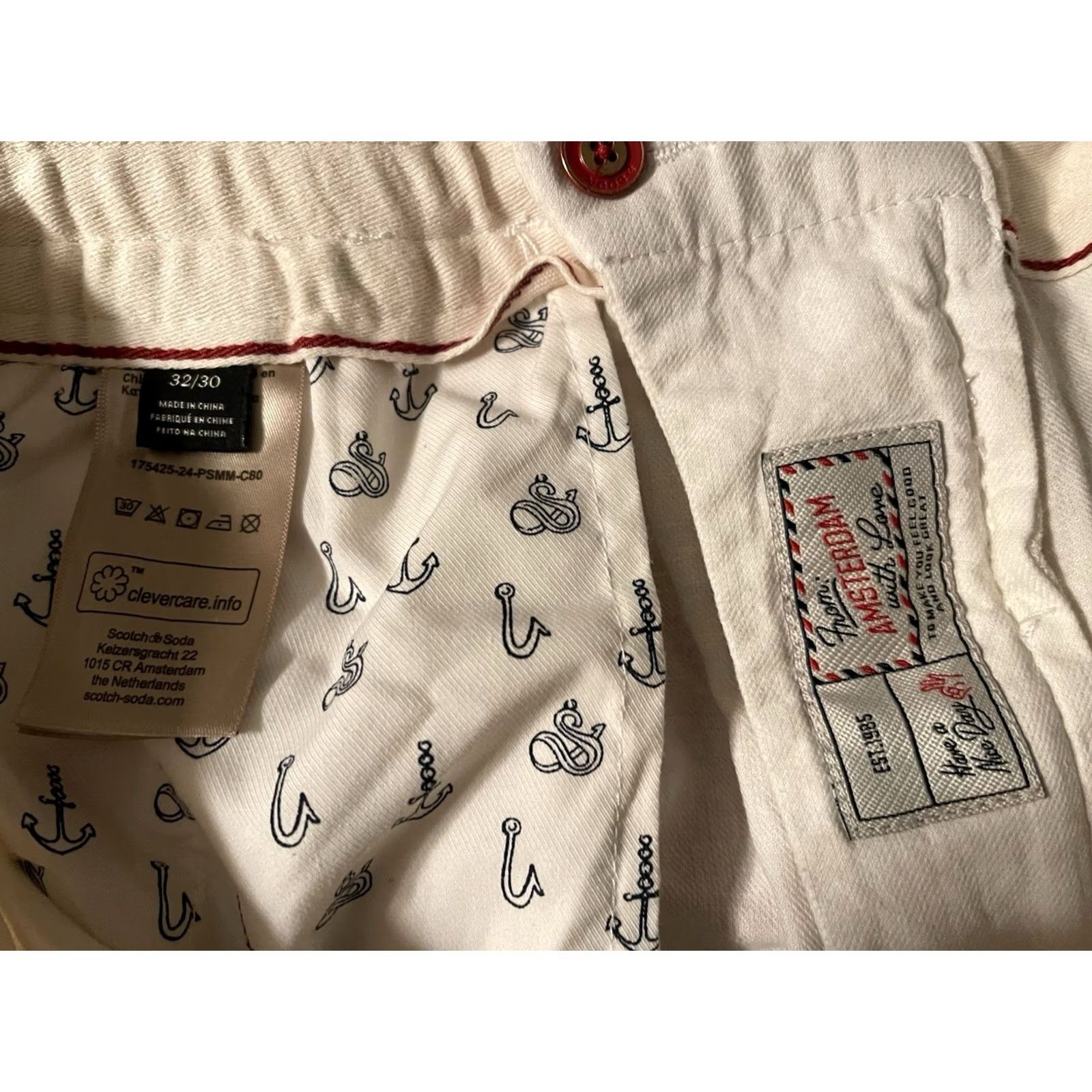 Scotch & Soda Scotch & Soda Warren Linen Blend Twill Jogger Pants Ivory White - Men's 32x30 Pants Junior Mens Womens Size US 32 / EU 48 - 6 Thumbnail
