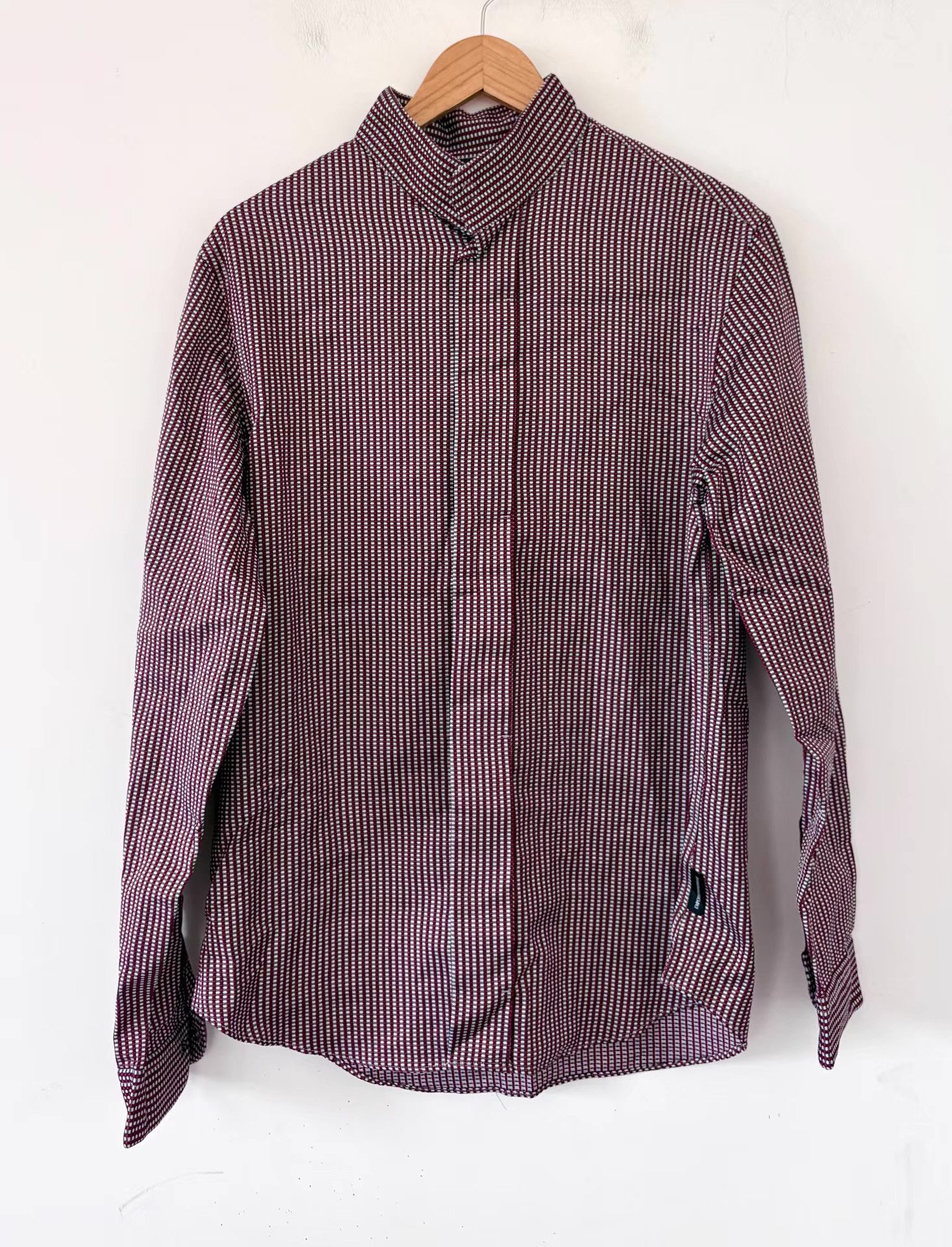 Emporio Armani Emporio Armani Men's Woven Stand Collar Shirt Ｑ21 Size US M / EU 48-50 / 2 - 1 Thumbnail