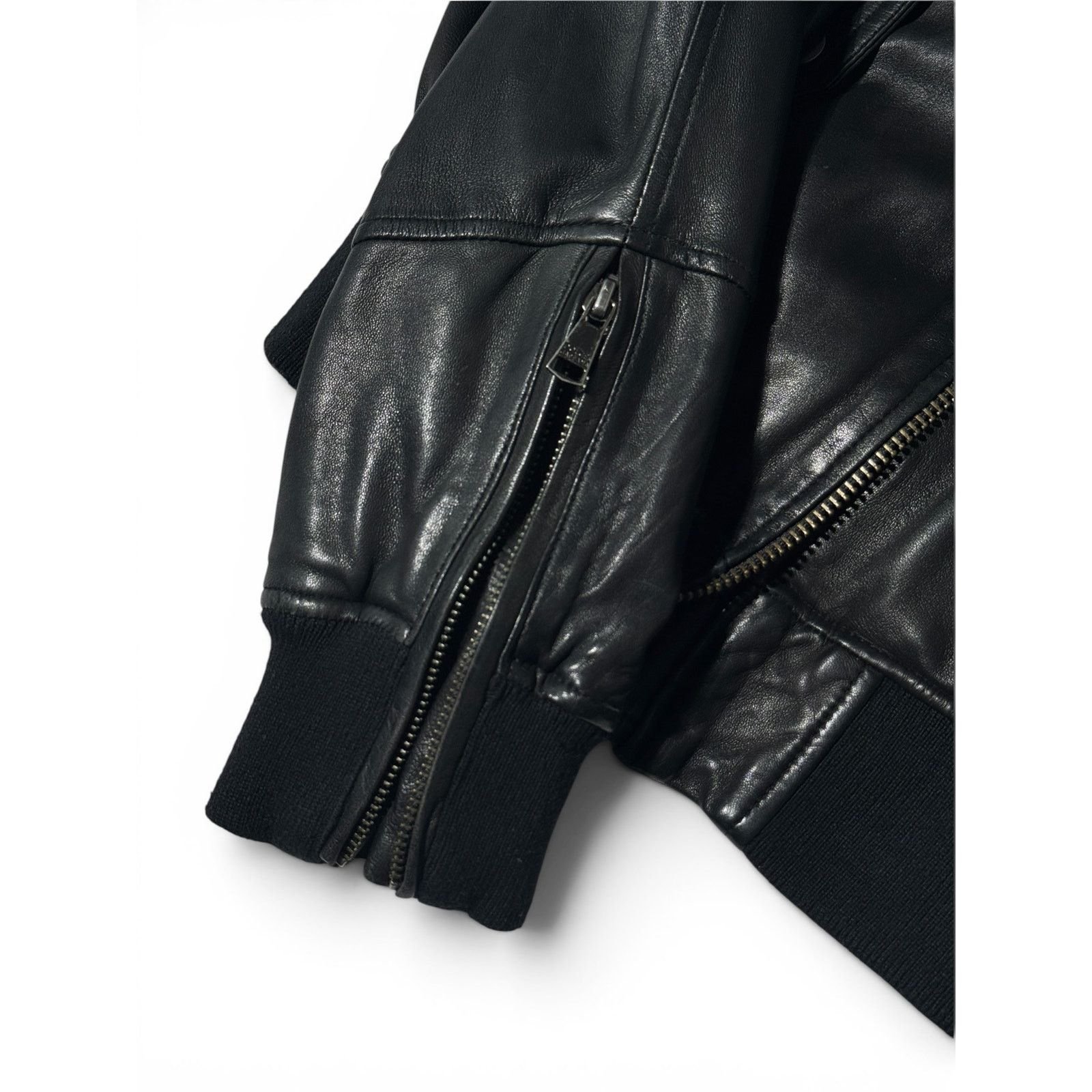 Dolce & Gabbana Dolce Gabbana Black Leather Multipocket Zipper Jacket Size US L / EU 52-54 / 3 - 6 Thumbnail