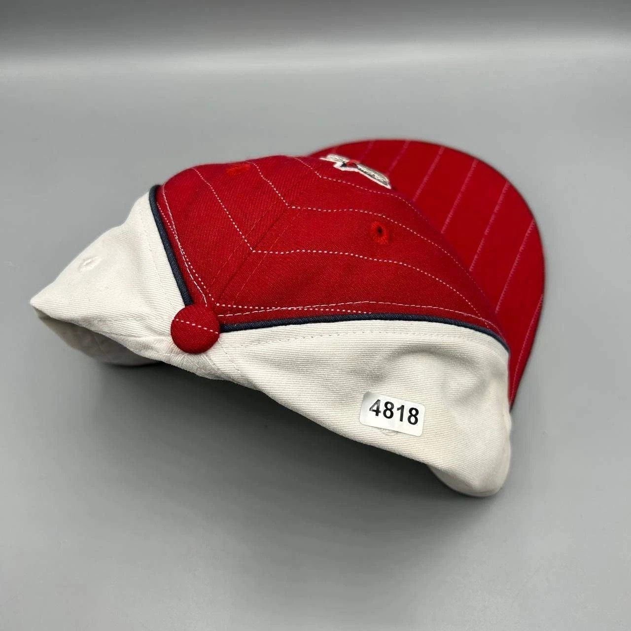New Era Los Angeles LA Angels Hat Men 7 1/8 Red Embroidered Fitted Size ONE SIZE - 9 Thumbnail