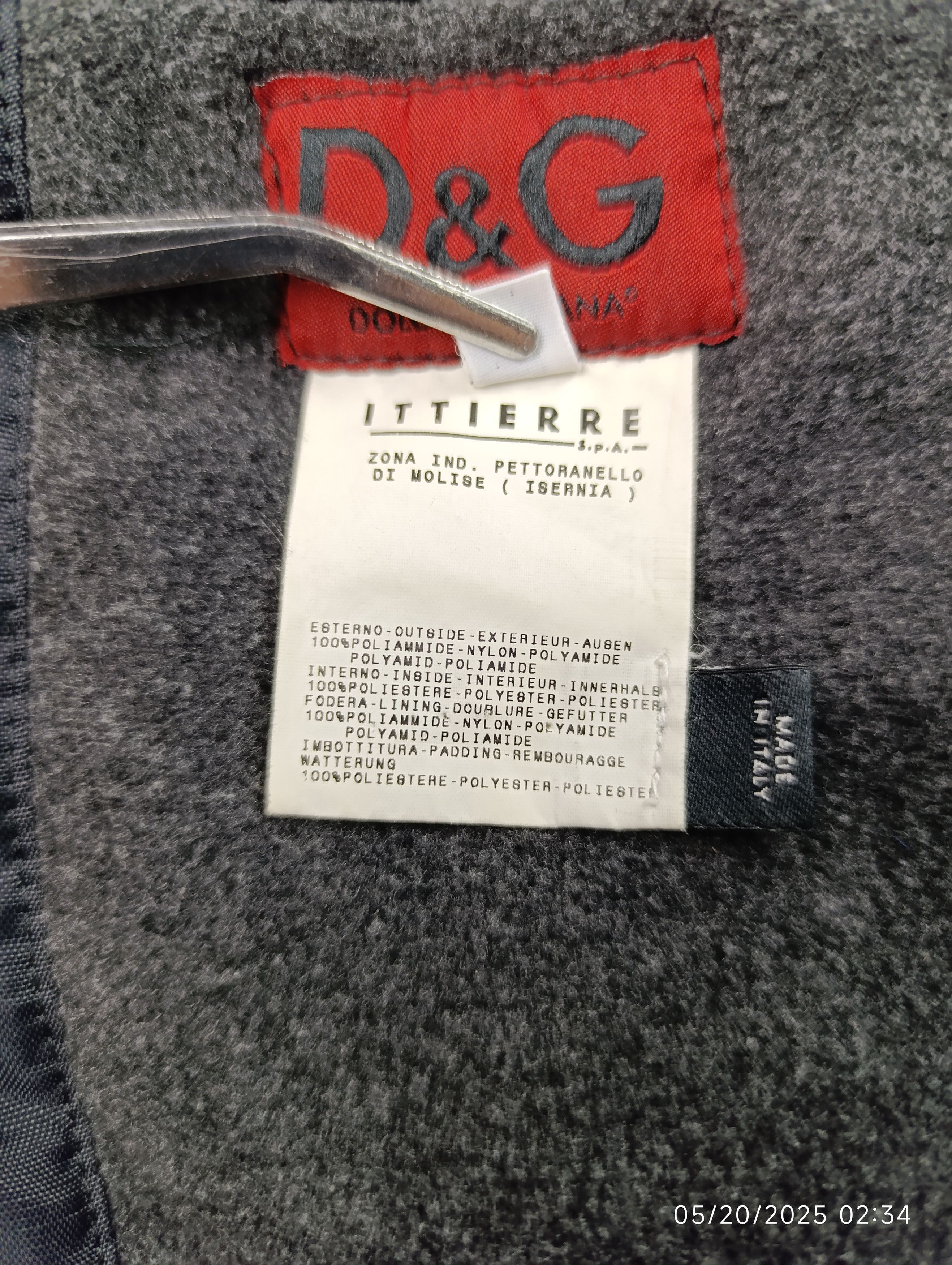 Dolce & Gabbana DOLCE AND GABBANA NYLON LONG JACKET DETACHABLE POCKET Size US L / EU 52-54 / 3 - 12 Thumbnail