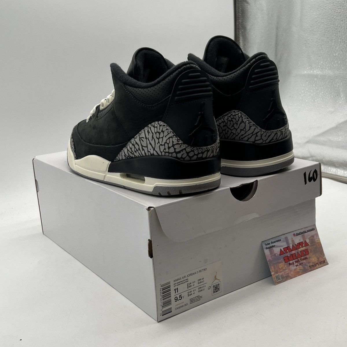 Jordan Brand Wmns air Jordan 3 off noir Size US 11 / IT 41 - 4 Thumbnail