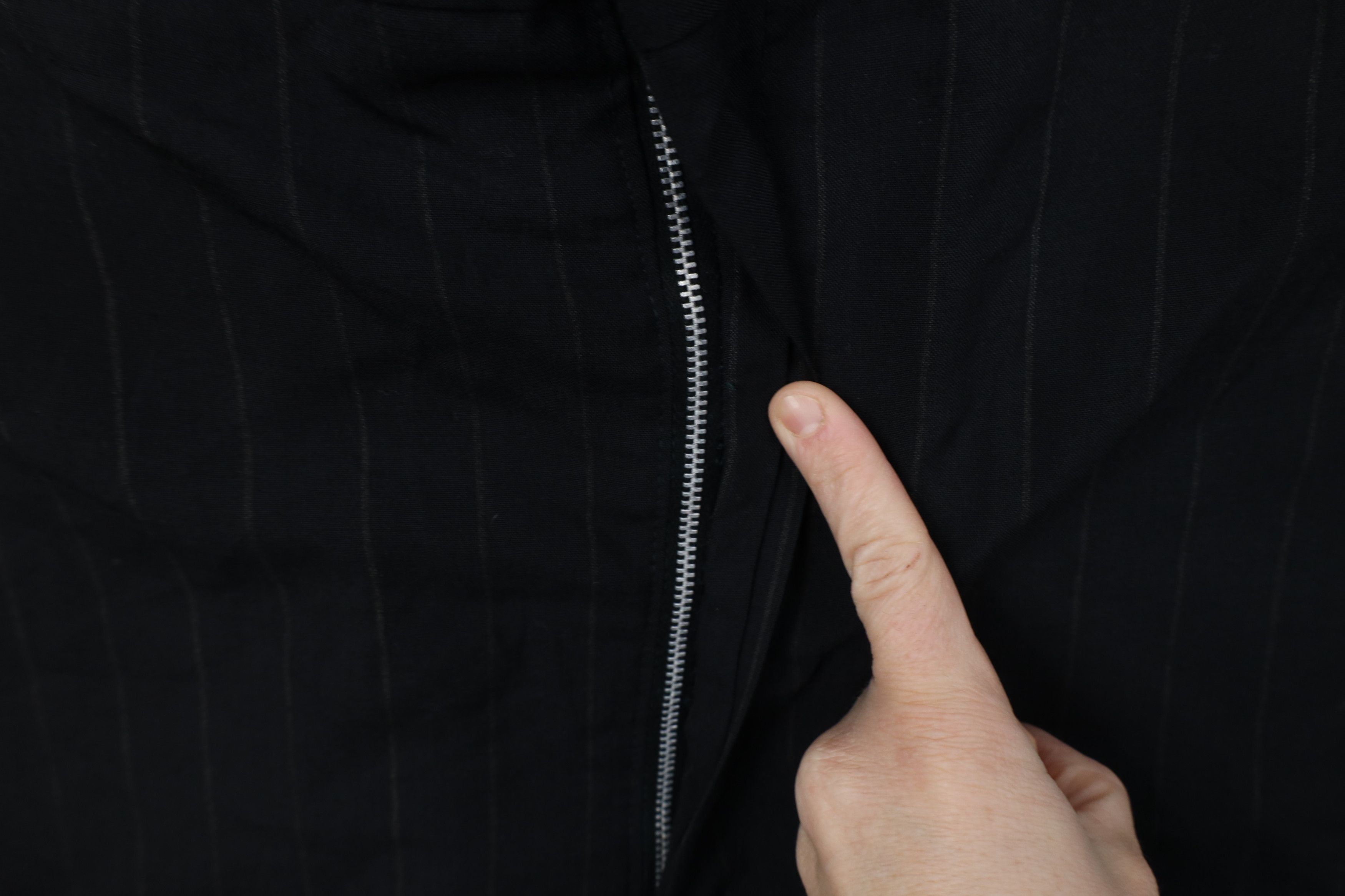 Vintage Vintage 50s Streetwear Knit Pinstriped Wide Leg Chino Pants Size US 38 / EU 54 - 5 Thumbnail