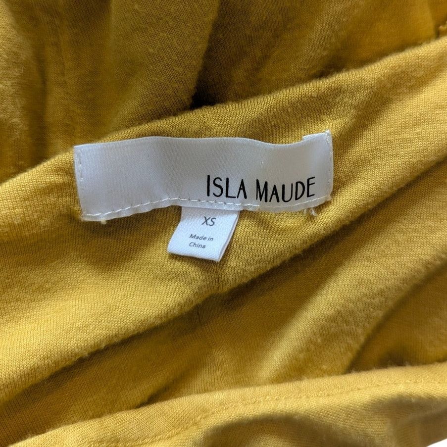 Other Isla Maude Butter Yellow Flowy Cap Sleeve Maxi Dress XS Size XS / US 0-2 / IT 36-38 - 5 Thumbnail