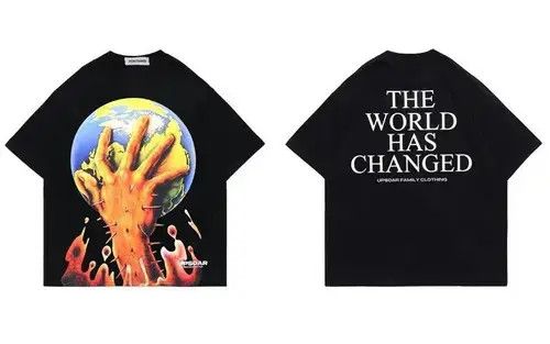Individualized Shirts Harajuku Earth Hand Graphic Print Oversized Tshirt Size US M / EU 48-50 / 2 - 3 Thumbnail