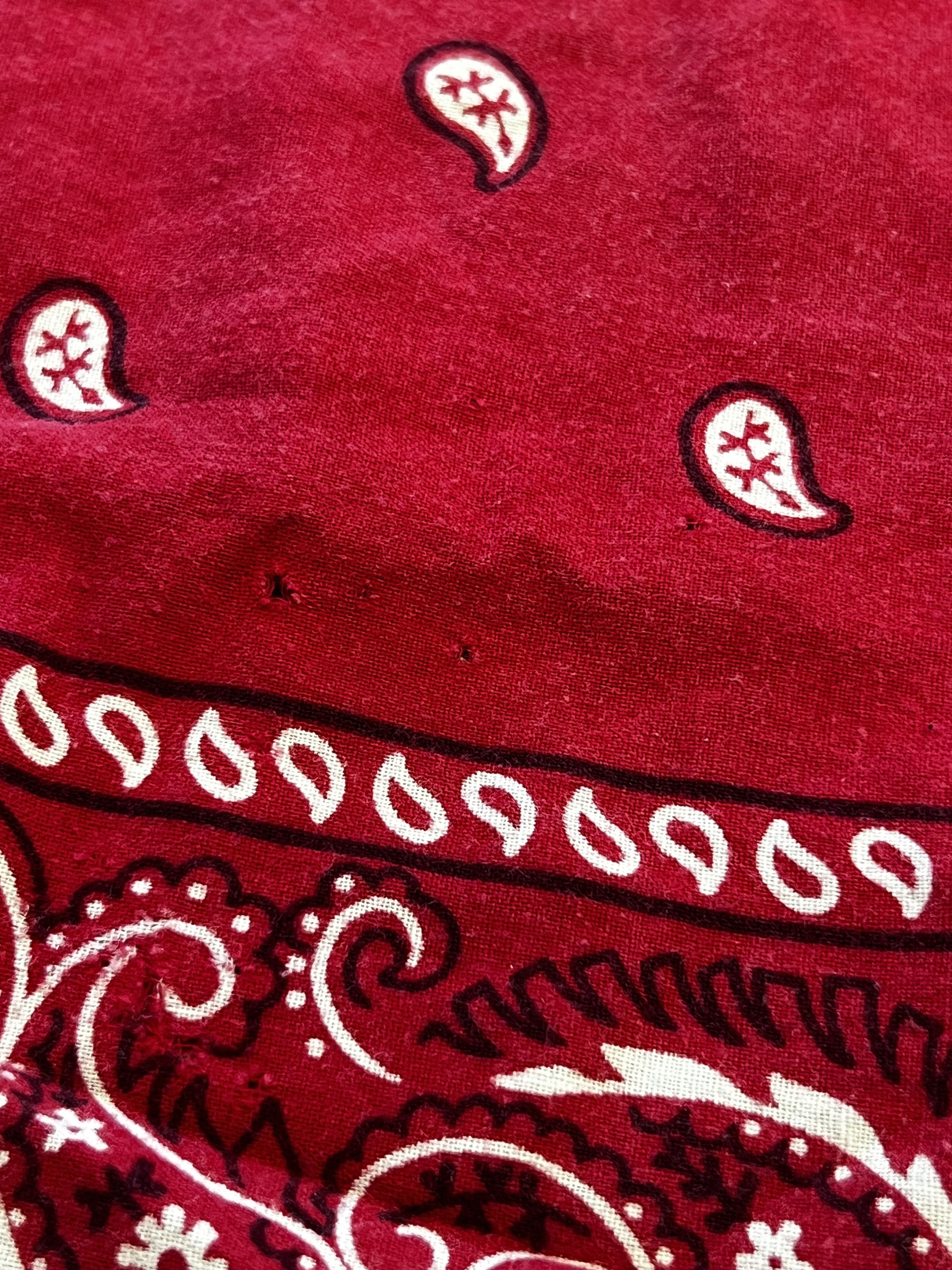 Vintage Vintage All Cotton Made in USA Paisley Bandana RN13960 Size ONE SIZE - 3 Thumbnail