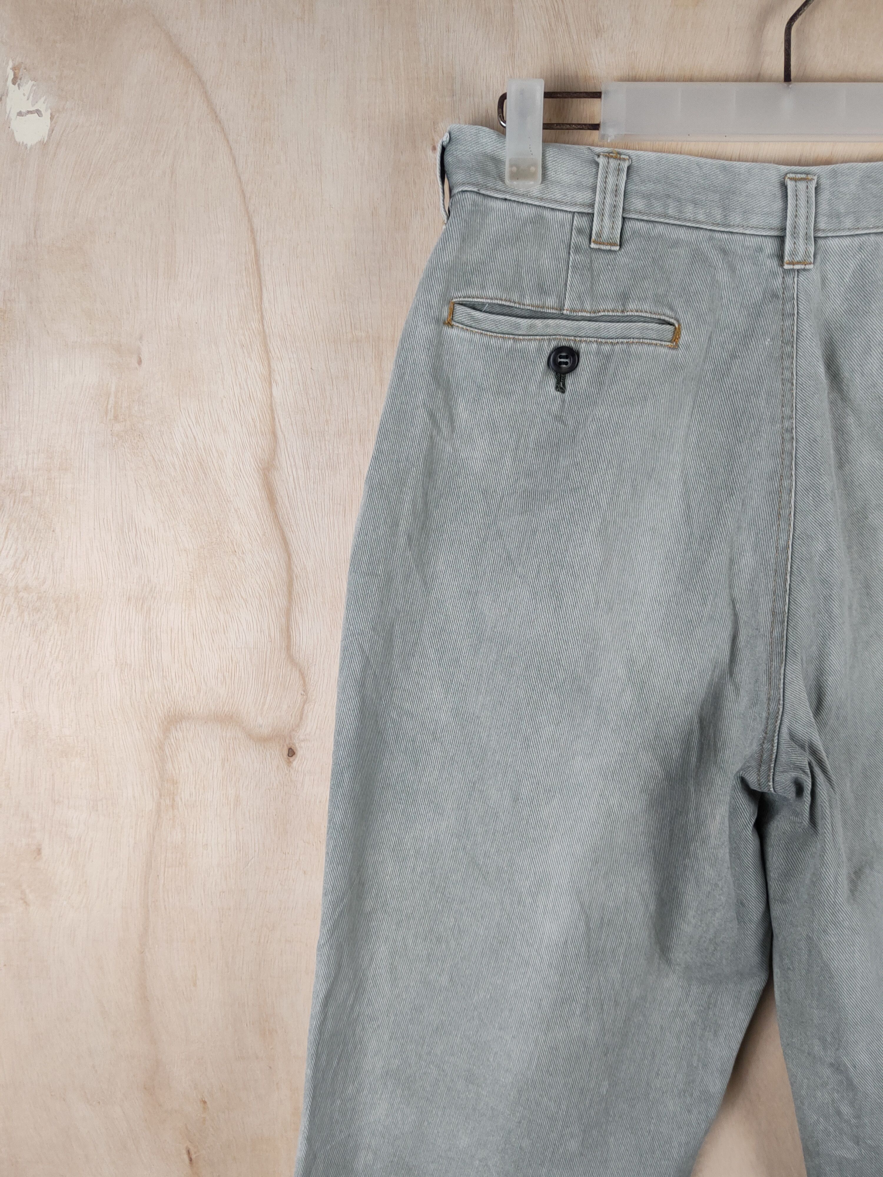 Japanese Brand Street Walker Green Faded Distressed Ripped Jeans #S2507 Size US 30 / EU 46 - 8 Thumbnail