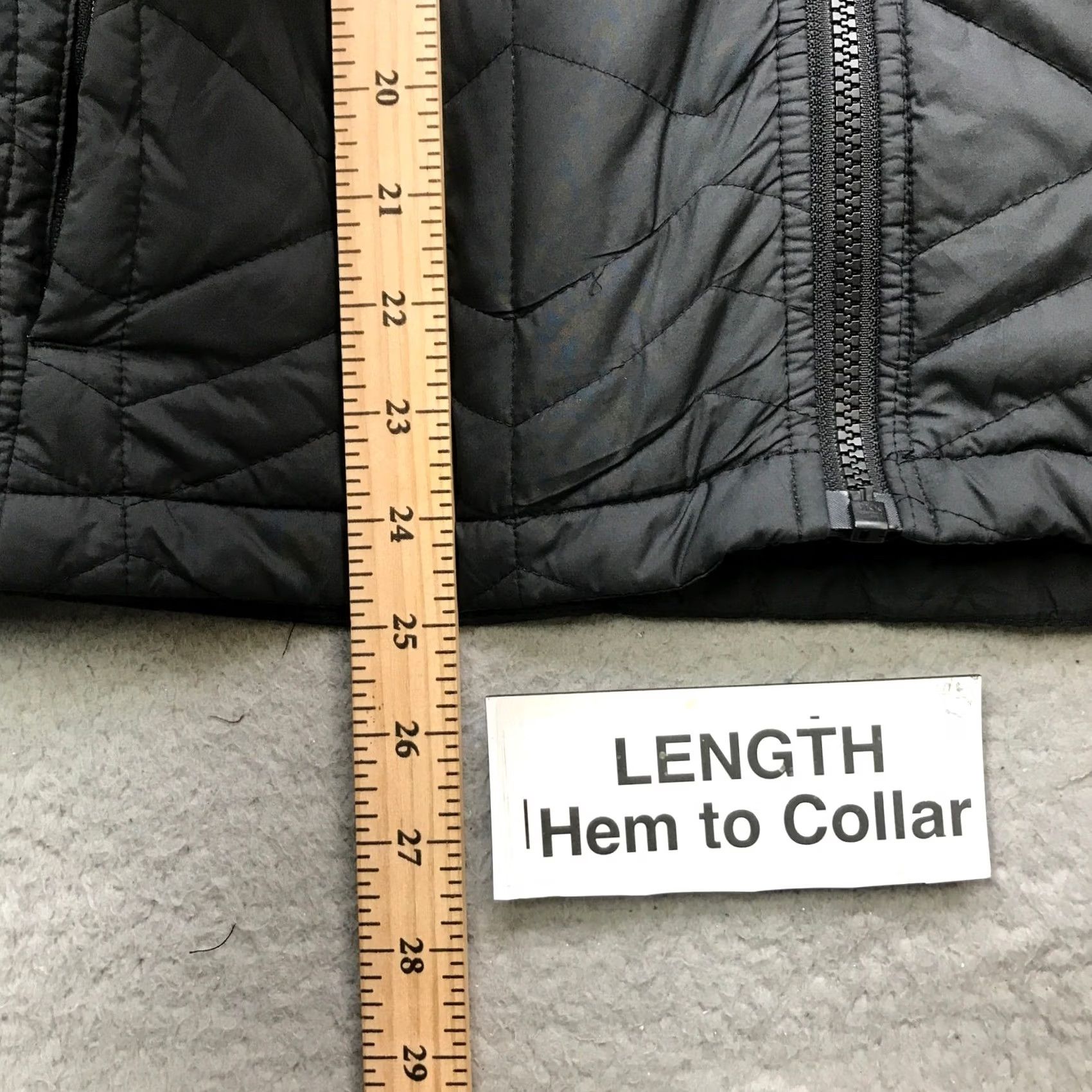 The North Face The North Face Logo Black Quilted Puffer Jacket Womens L Regular Long Sleeve Full Zip Pockets Size L / US 10 / IT 46 - 7 Thumbnail
