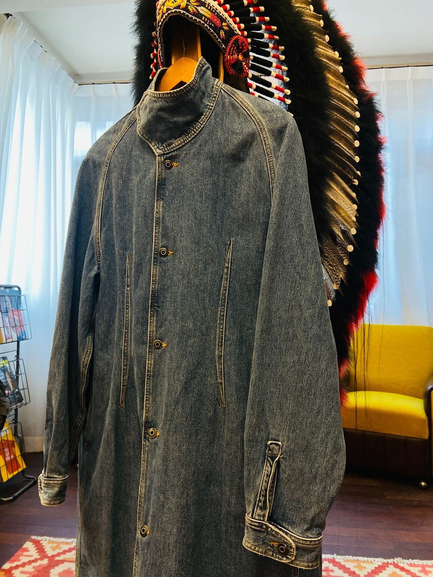 JW Anderson J.W.Anderson Mid-Length Denim Jacket Size XXS / US 00 / IT 34 - 1 Thumbnail