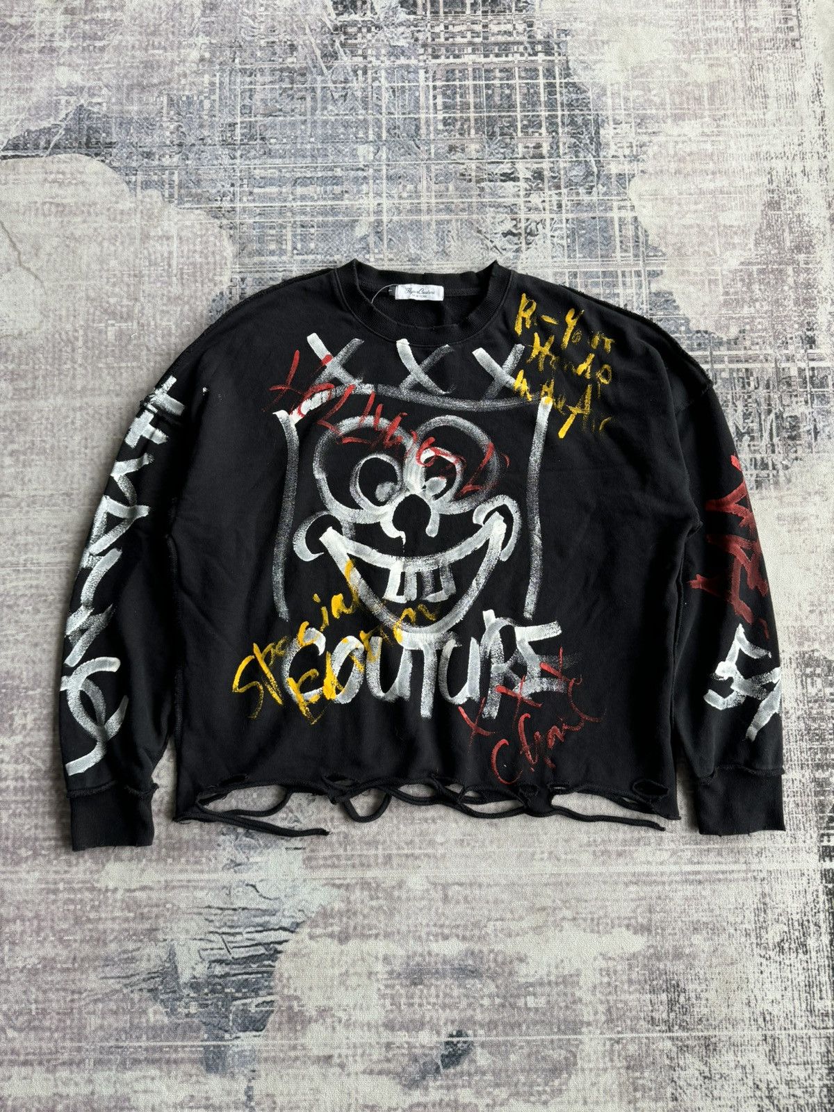 Japanese Brand Y2K Hyper Couture New York Punk Riot Poem Crewneck Size US L / EU 52-54 / 3 - 1 Thumbnail