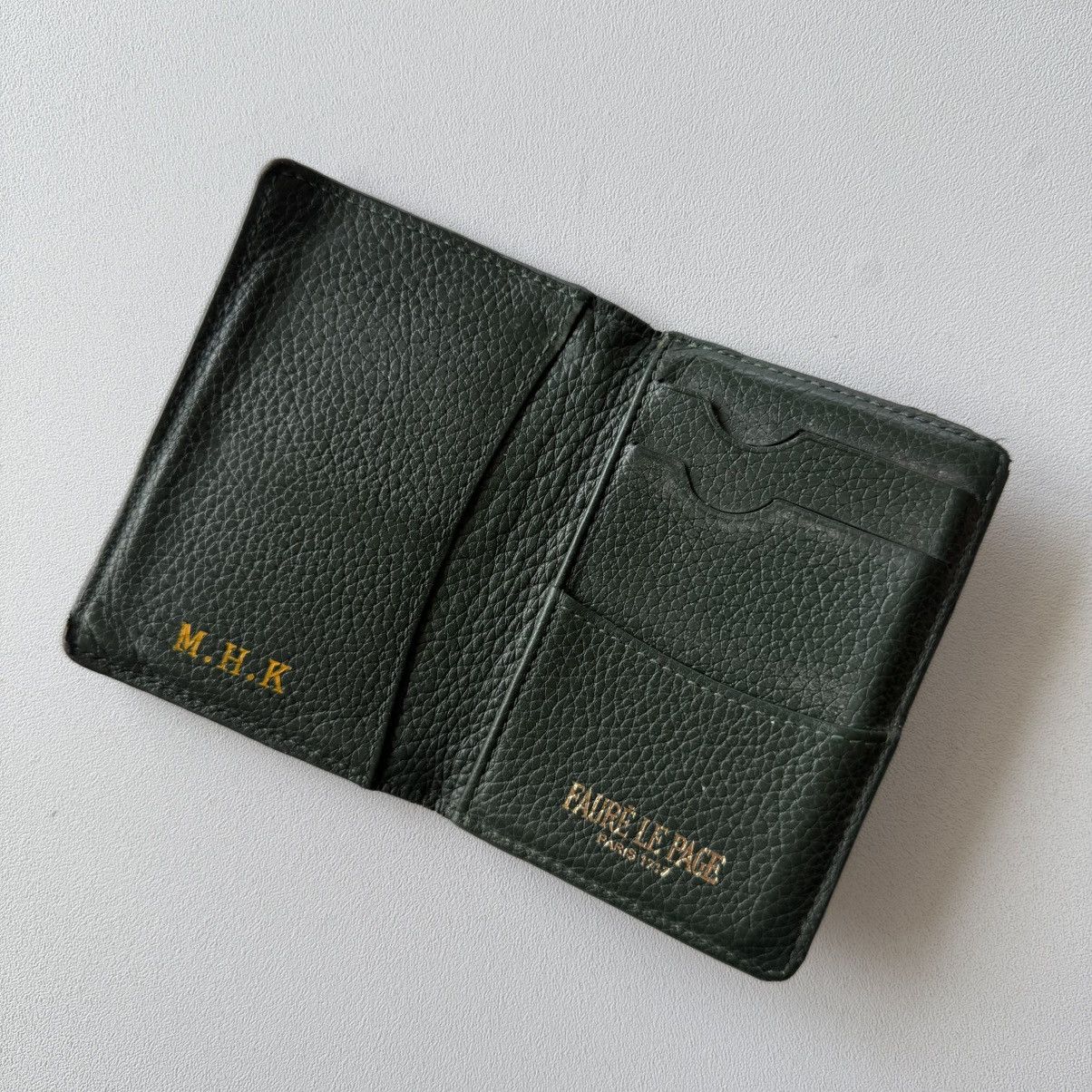 Faure Le Page Empire Green Mini Bifold Pistol Calibre Wallet Size ONE SIZE - 8 Thumbnail