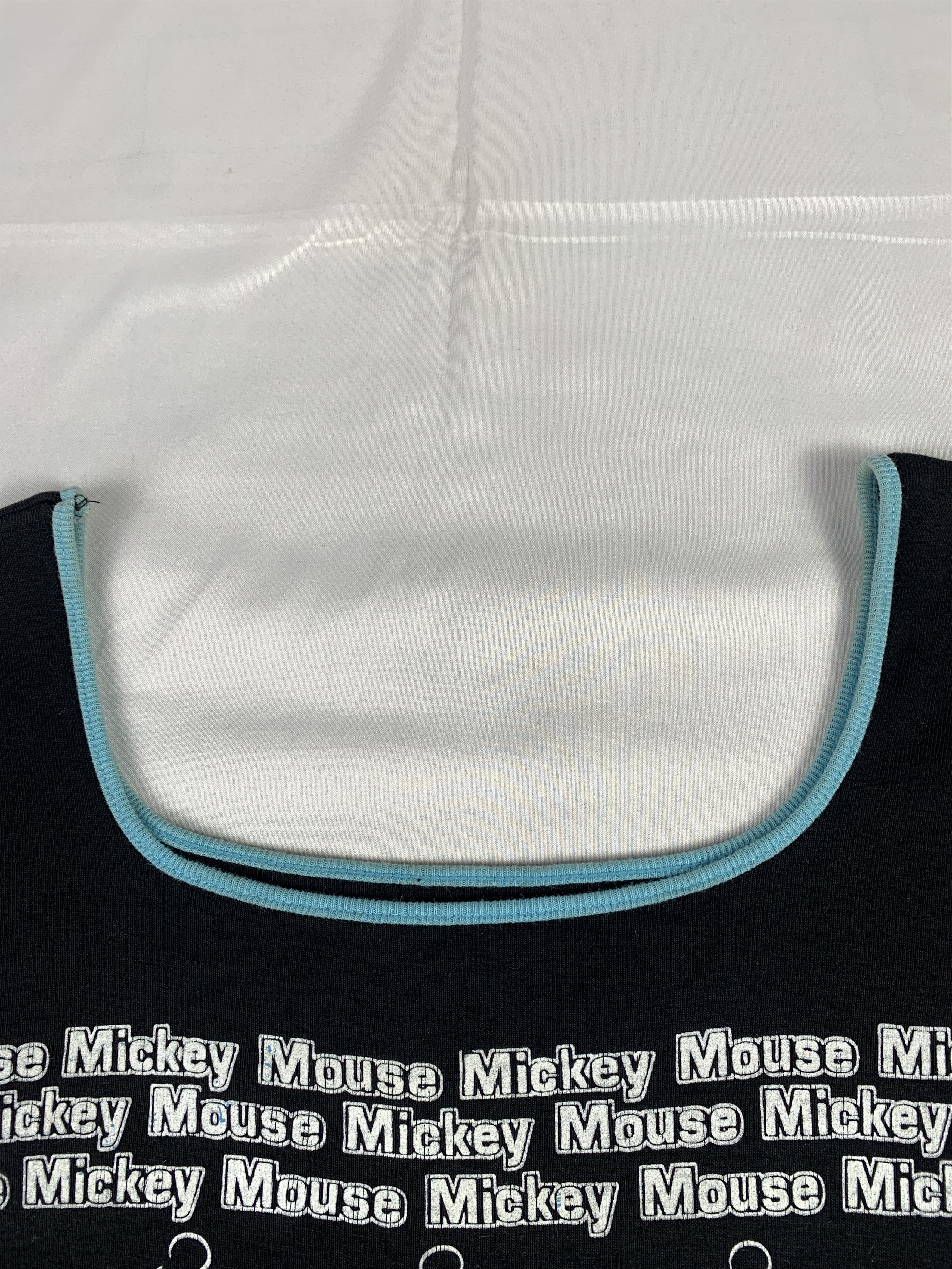 Disney 2000s Mickey Mouse Square Neck Ringer Fitted Tee (S) Size S / US 4 / IT 40 - 7 Thumbnail