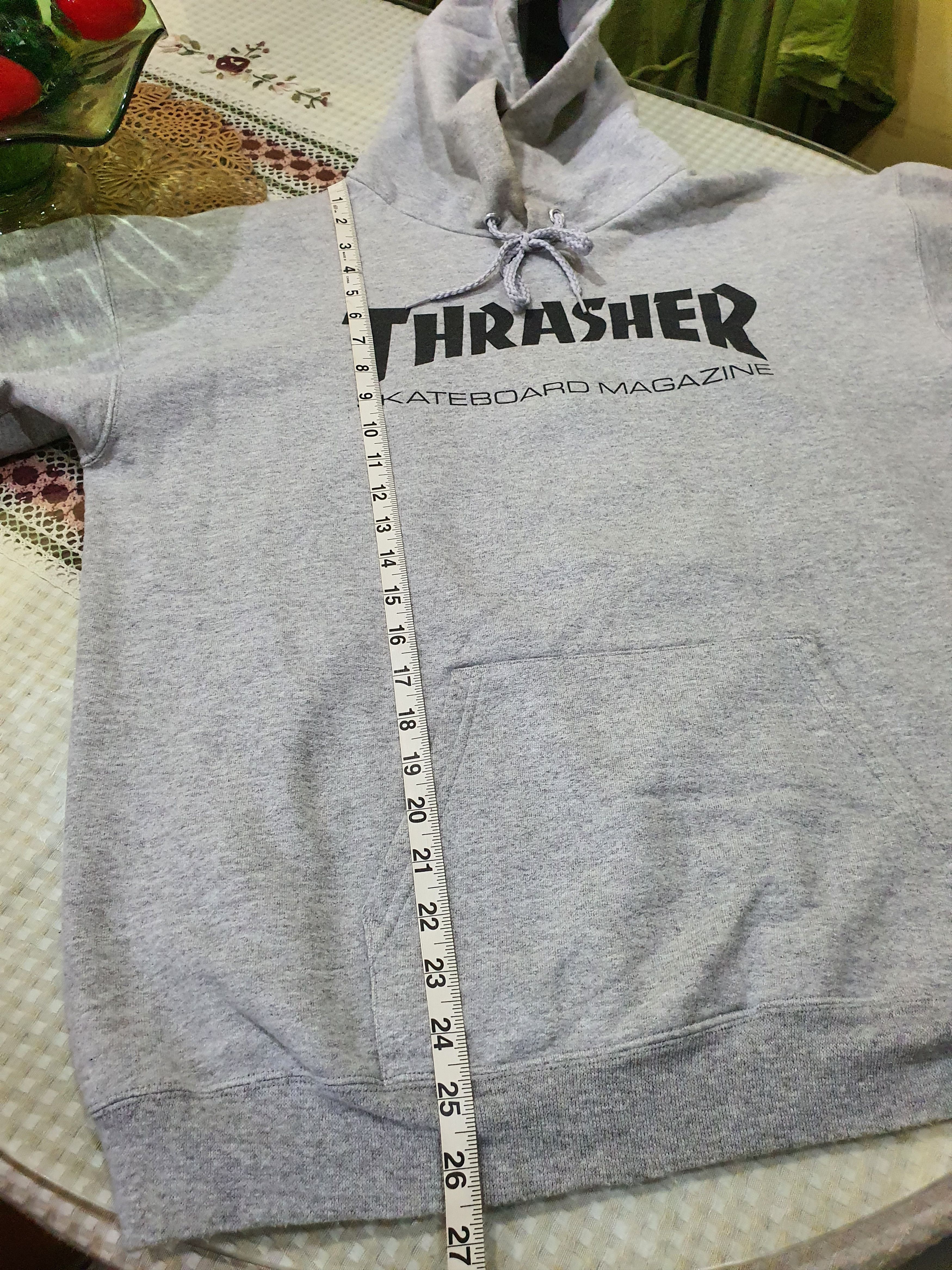 Thrasher Thrasher grey hoodie "Thrasher Skateboard Magazine" logo Size US L / EU 52-54 / 3 - 8 Thumbnail