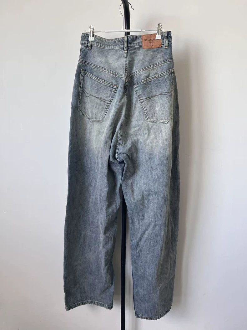 Balenciaga Balenciaga size XS Mud Dyed Old Mid-Rise Straight Leg Jean Size US 27 - 2 Thumbnail