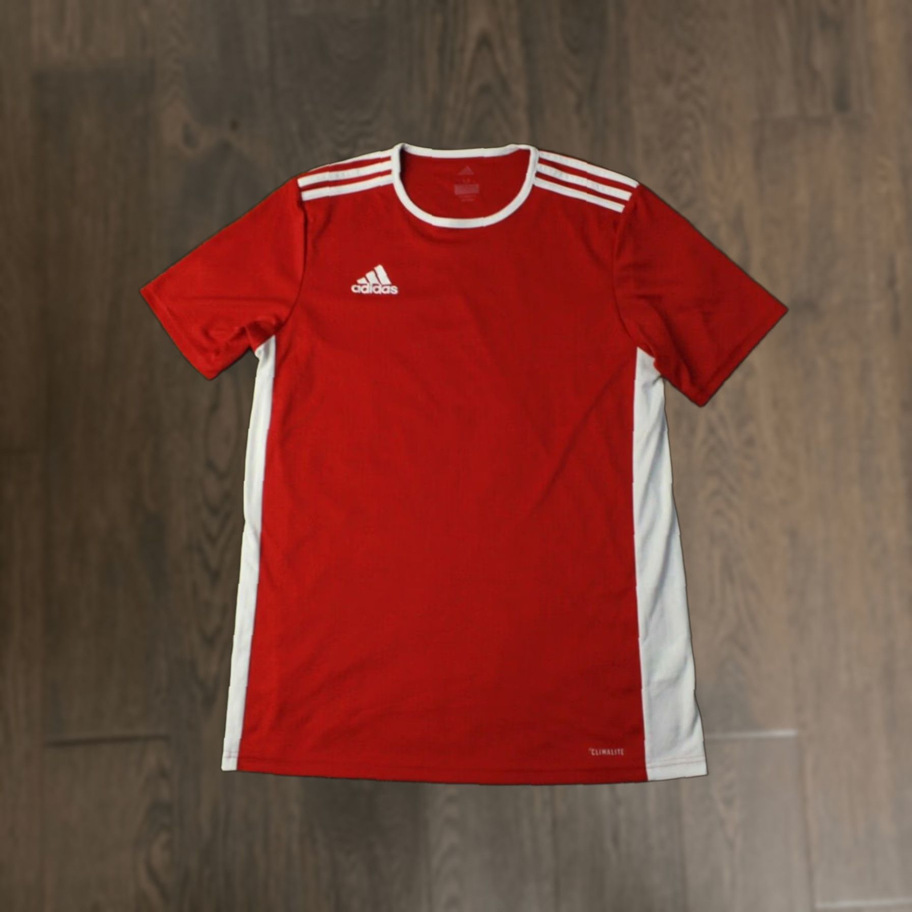 Adidas ADIDAS PERFORMANCE SHIRT Men Football Short Sleeve Size M Red and White 2019 Entrada Size US M / EU 48-50 / 2 - 1 Thumbnail
