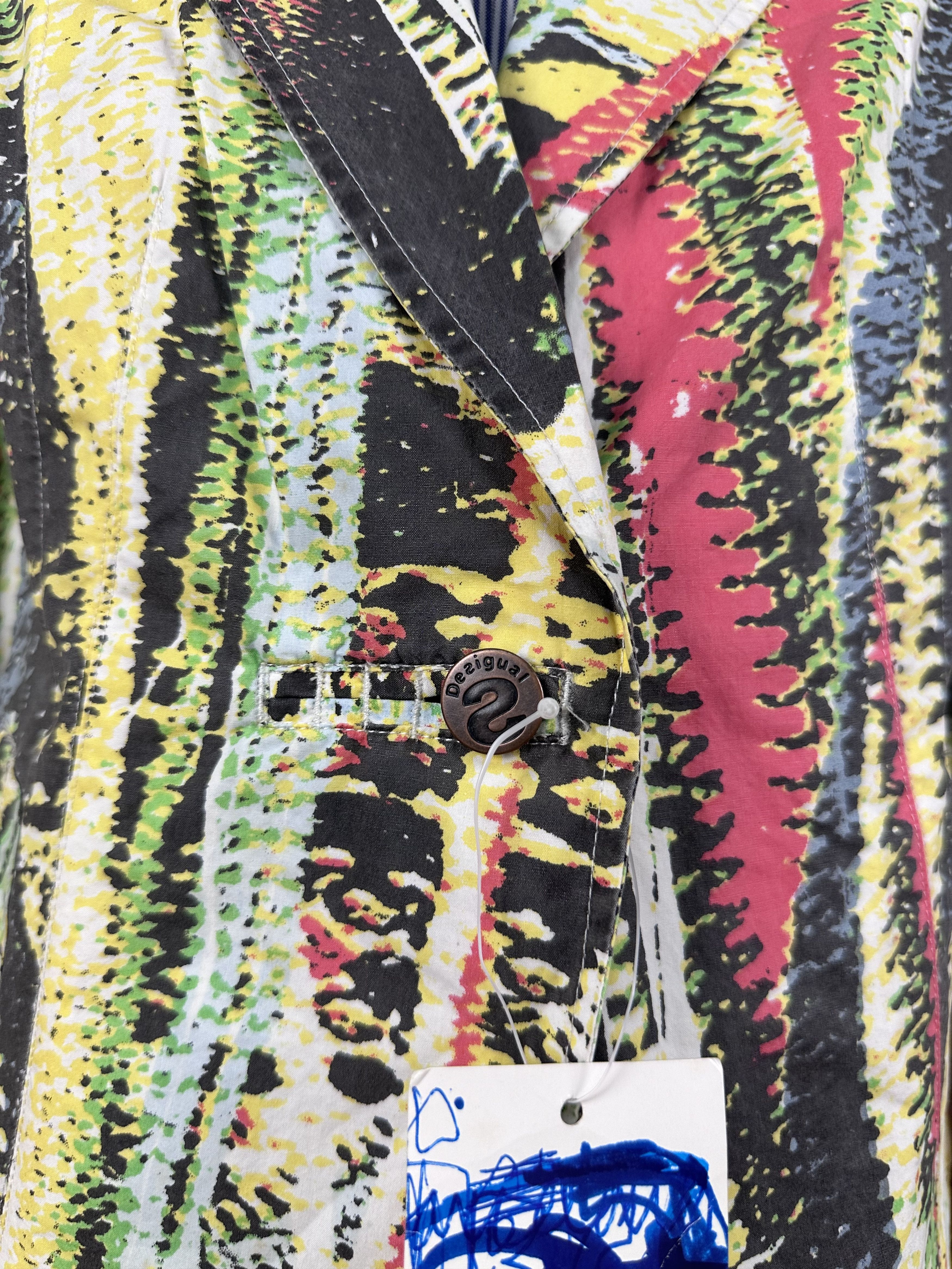 Desigual NWT DESIGUAL Womens Blazer Multicolored Size 36 Size XS / US 0-2 / IT 36-38 - 4 Thumbnail