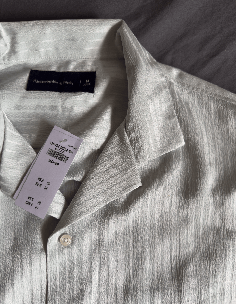 Abercrombie & Fitch Abercrombie & Fitch Camp Collar Button-Up Shirt med $75 Size US M / EU 48-50 / 2 - 5 Thumbnail