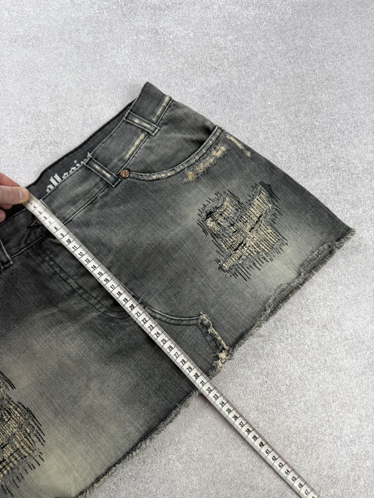 Allsaints Allsaints Distressed Denim Mini Skirts Size M Size 26" / US 2 / IT 38 - 19 Thumbnail