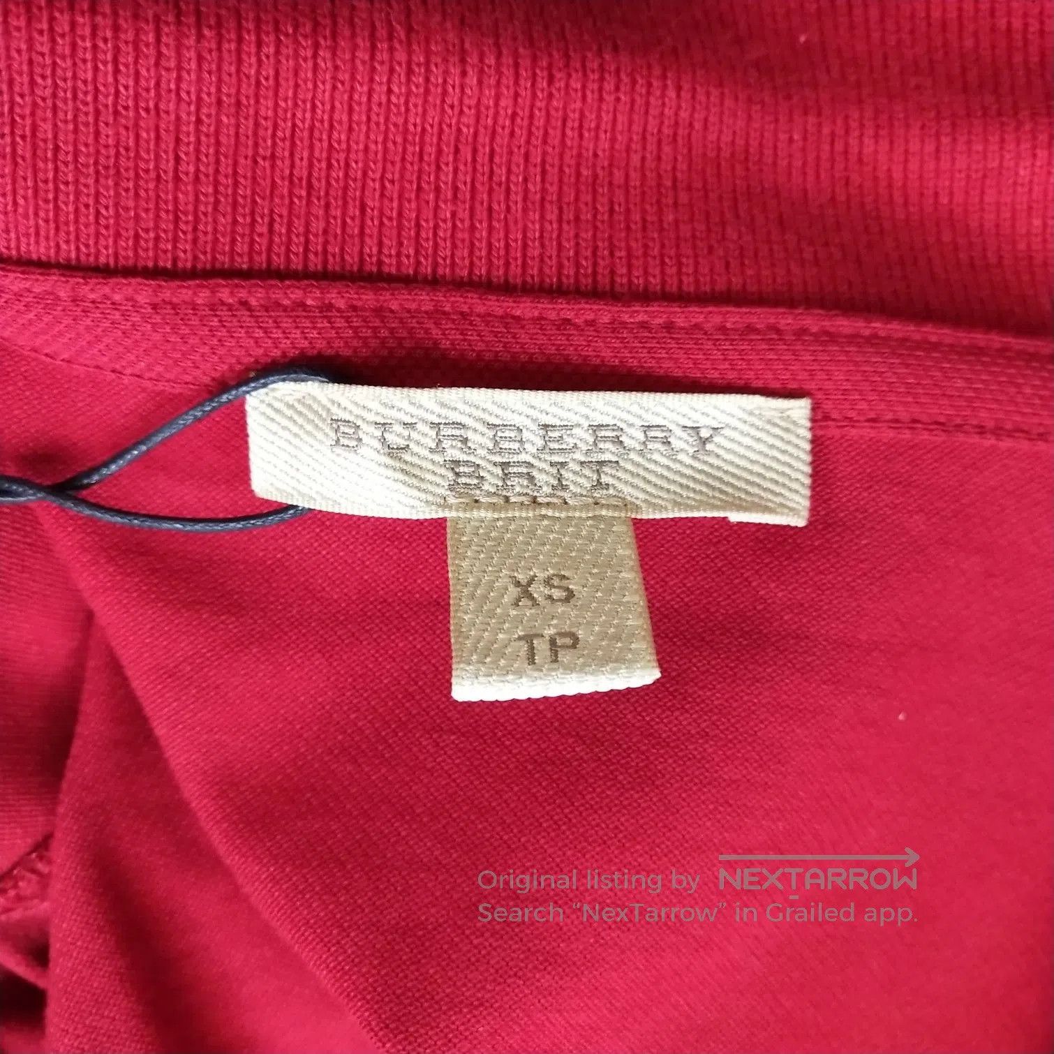 Burberry Burberry Brit Red Embroidered Polo T. Size US XS / EU 42 / 0 - 6 Thumbnail